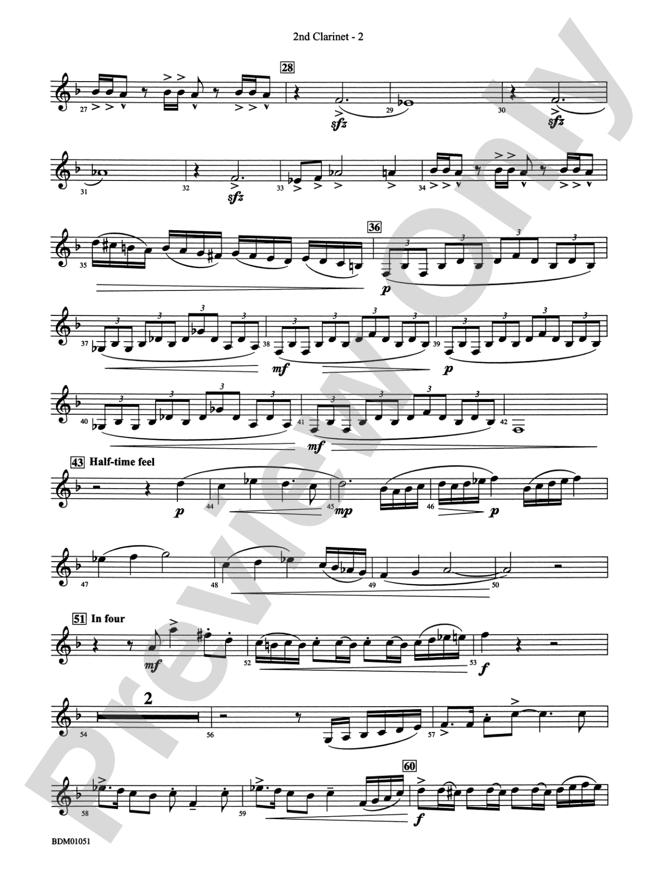 Royal Canadian Sketches: 2nd B-flat Clarinet