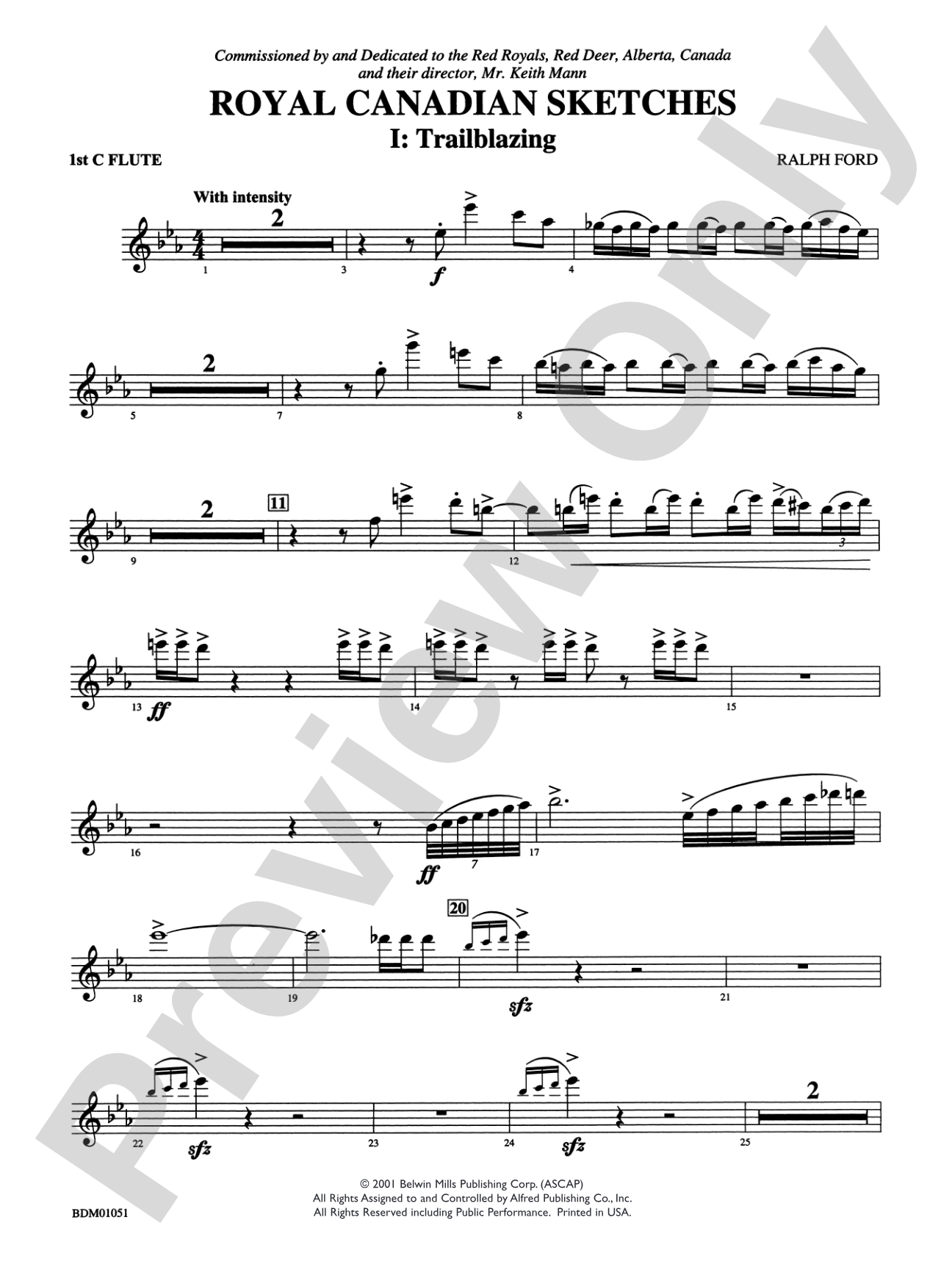 Royal Canadian Sketches: Flute