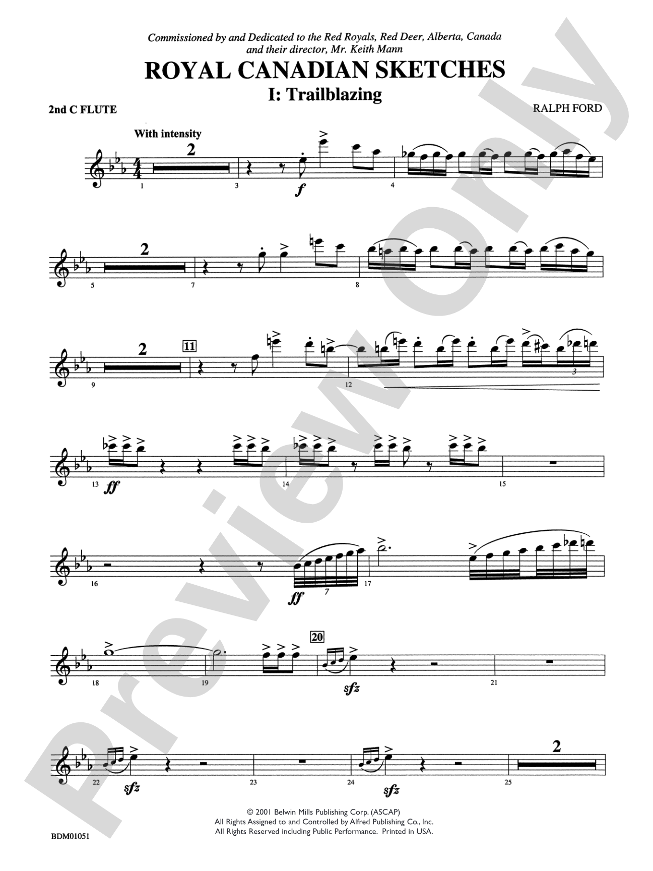 Royal Canadian Sketches: 2nd Flute