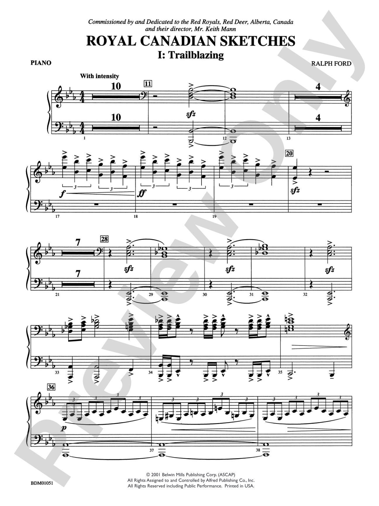 Royal Canadian Sketches: Piano Accompaniment