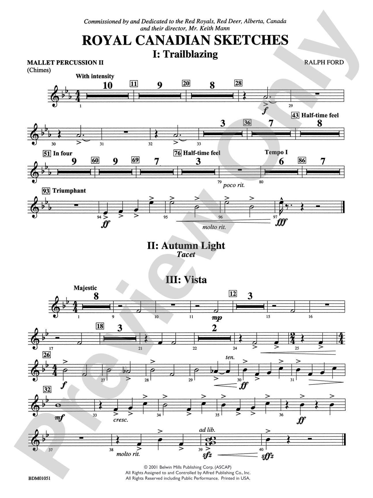 Royal Canadian Sketches: 2nd Mallet Percussion