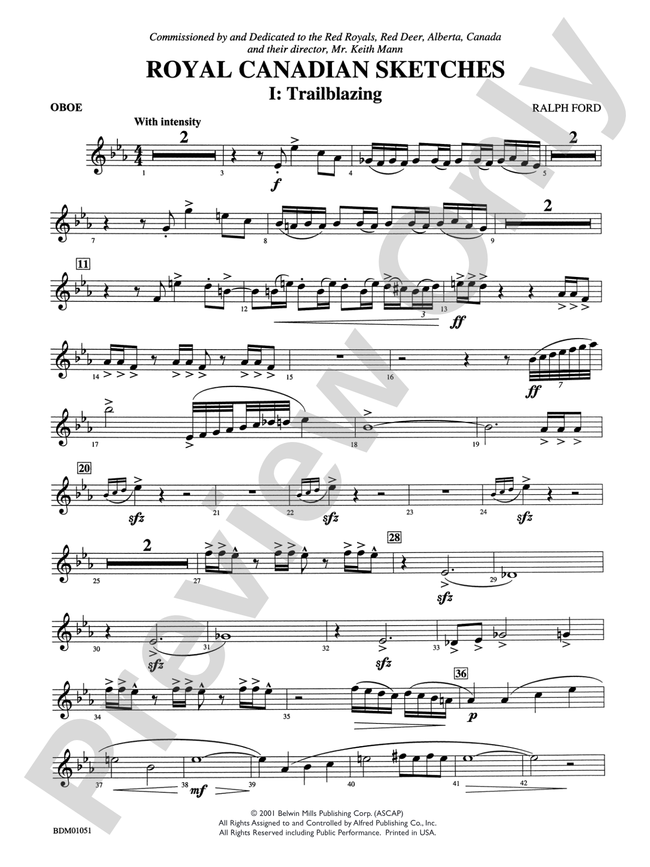 Royal Canadian Sketches: Oboe