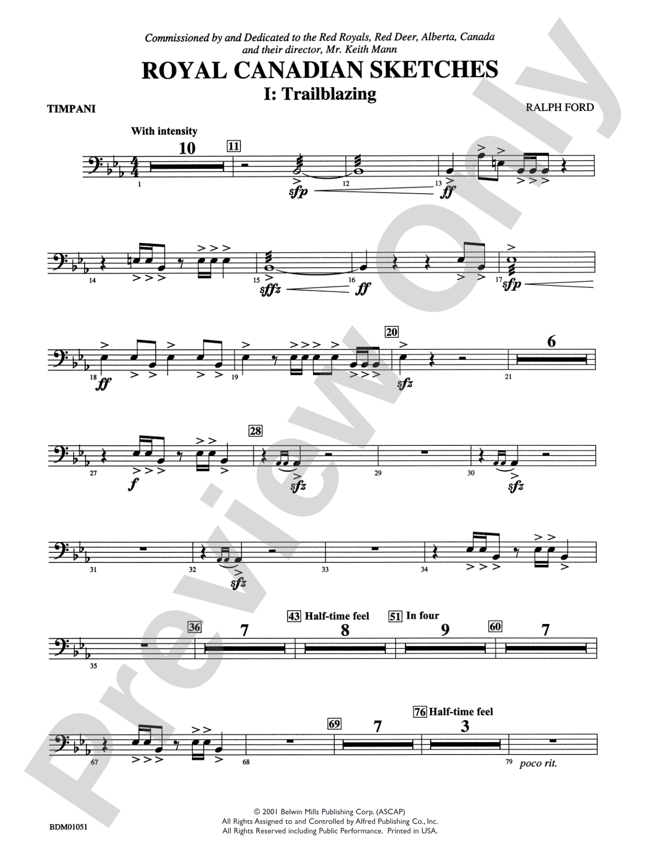 Royal Canadian Sketches: Timpani