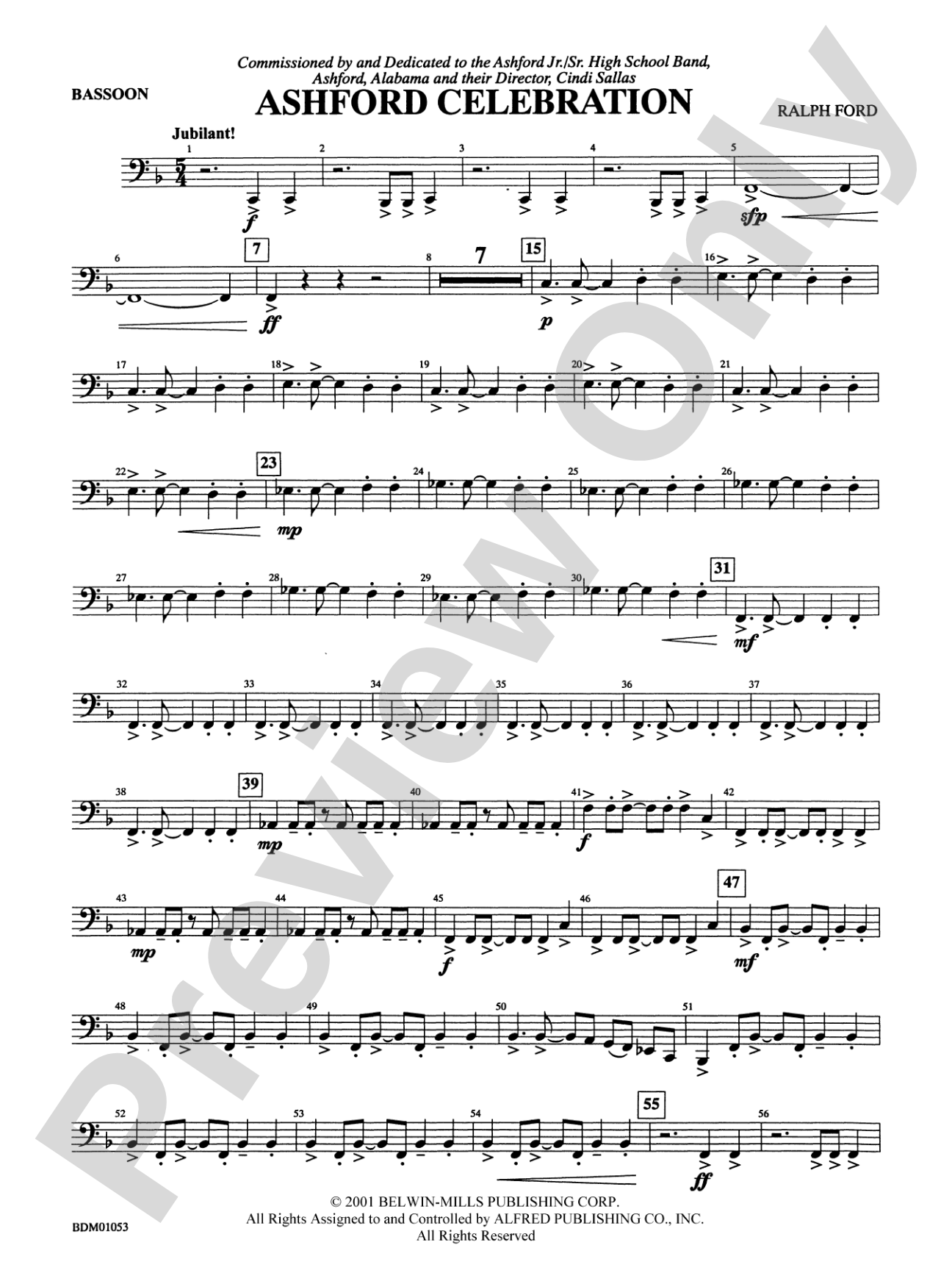 Ashford Celebration: Bassoon