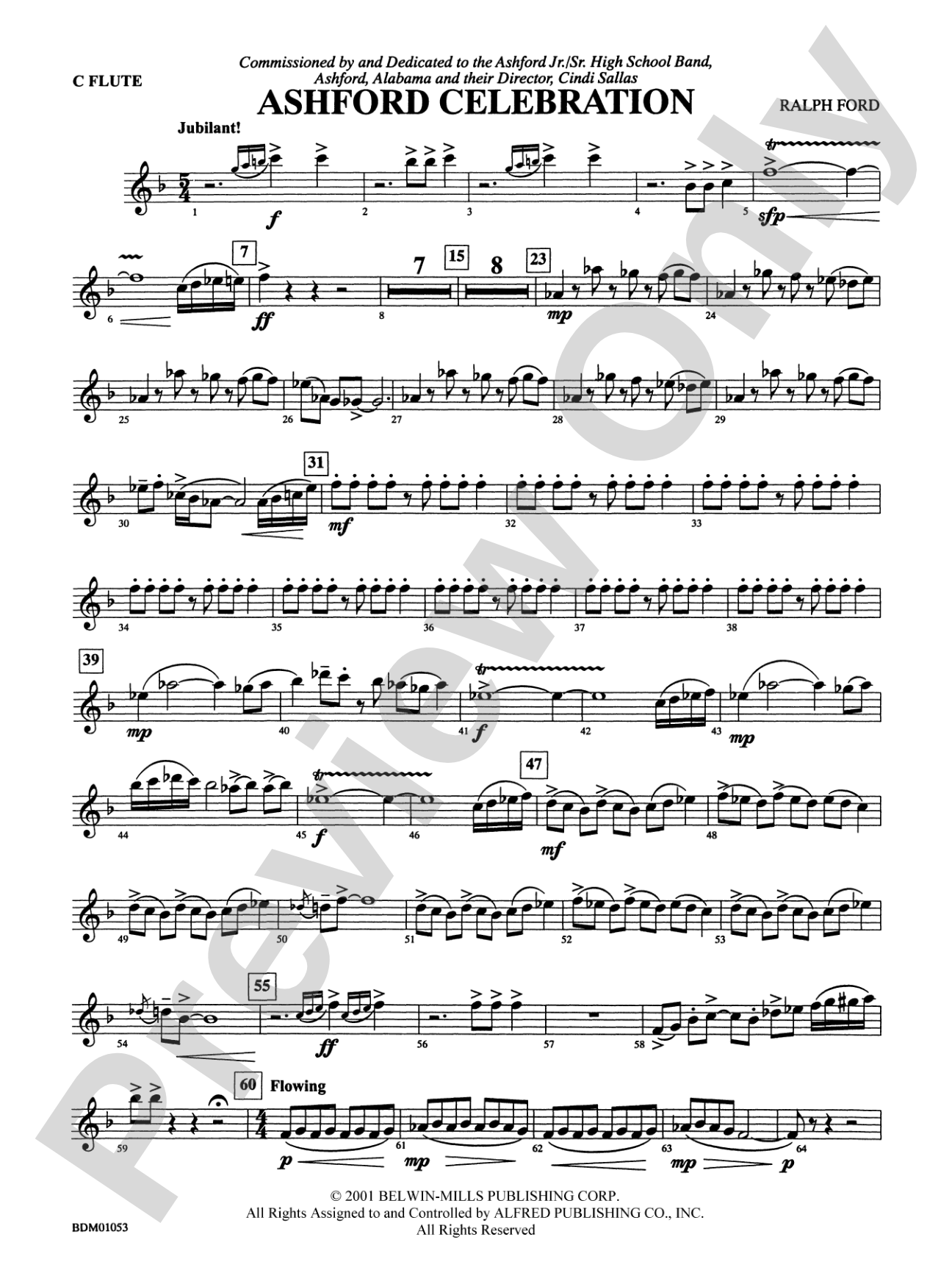 Ashford Celebration: Flute