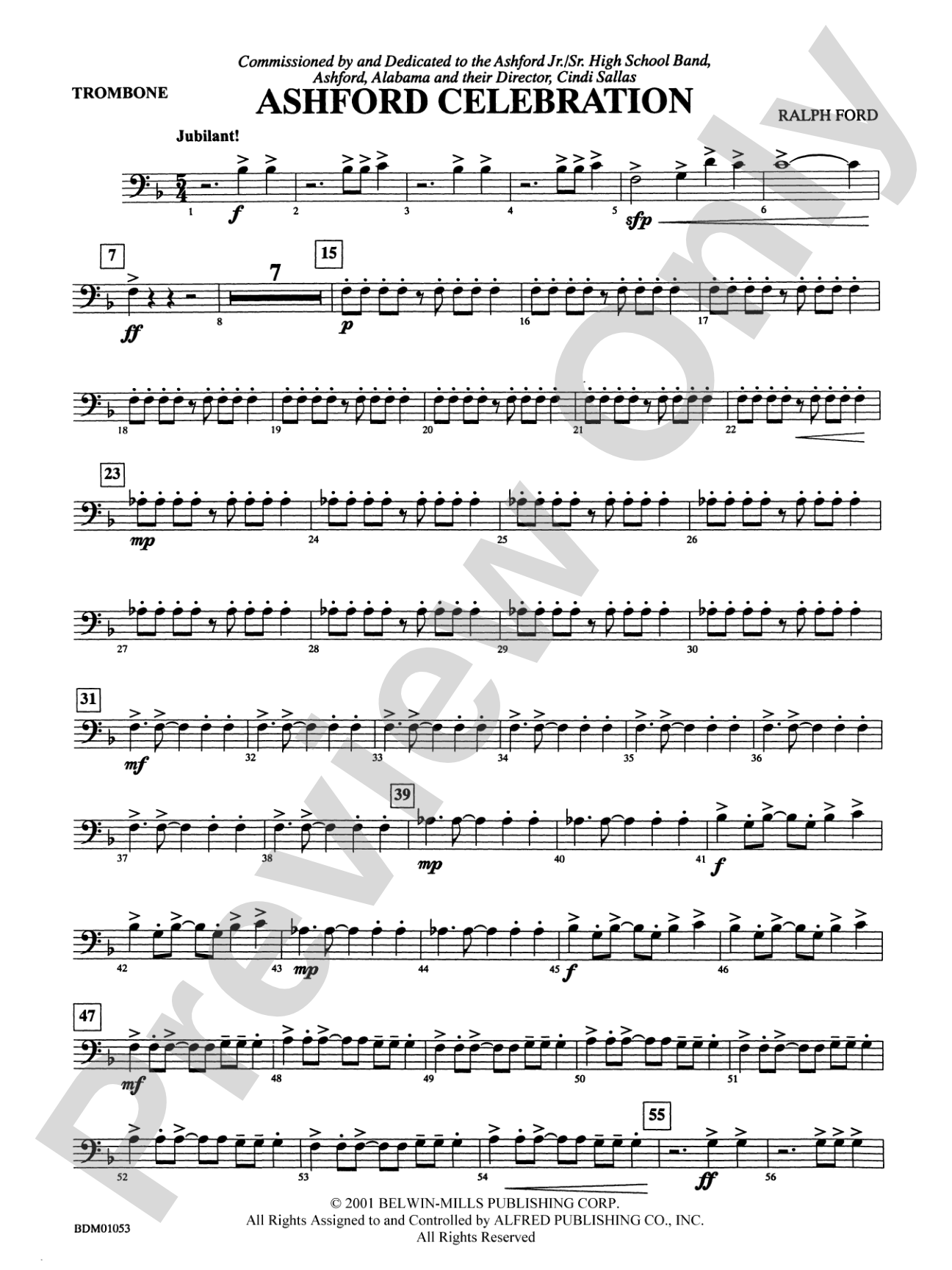 Ashford Celebration: 1st Trombone