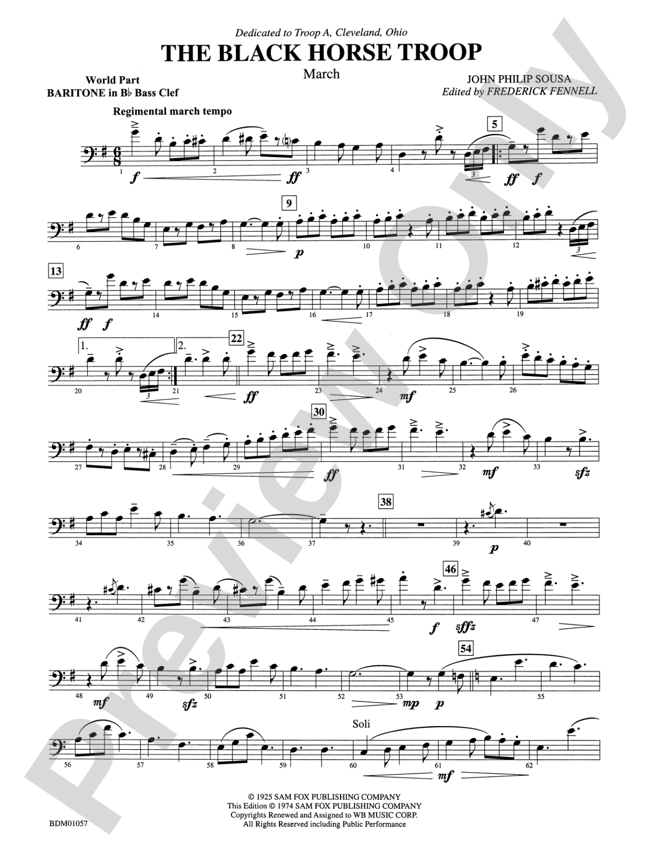 Black Horse Troop: WP B-flat Baritone B.C.