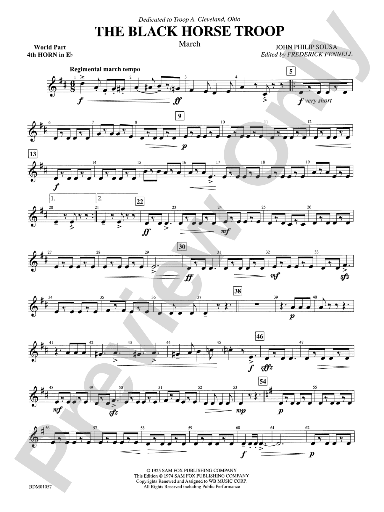 Black Horse Troop: WP 4th Horn in E-flat