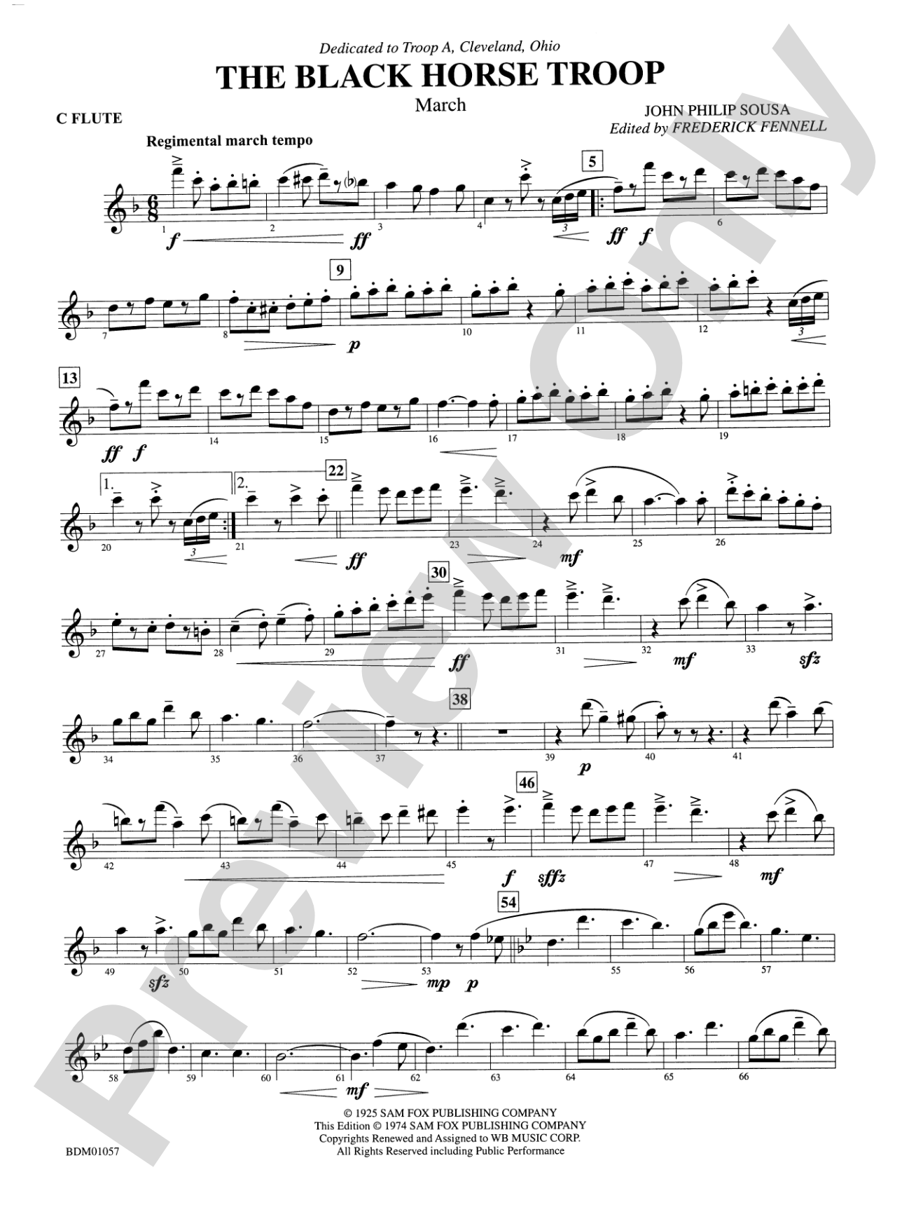 Black Horse Troop: Flute