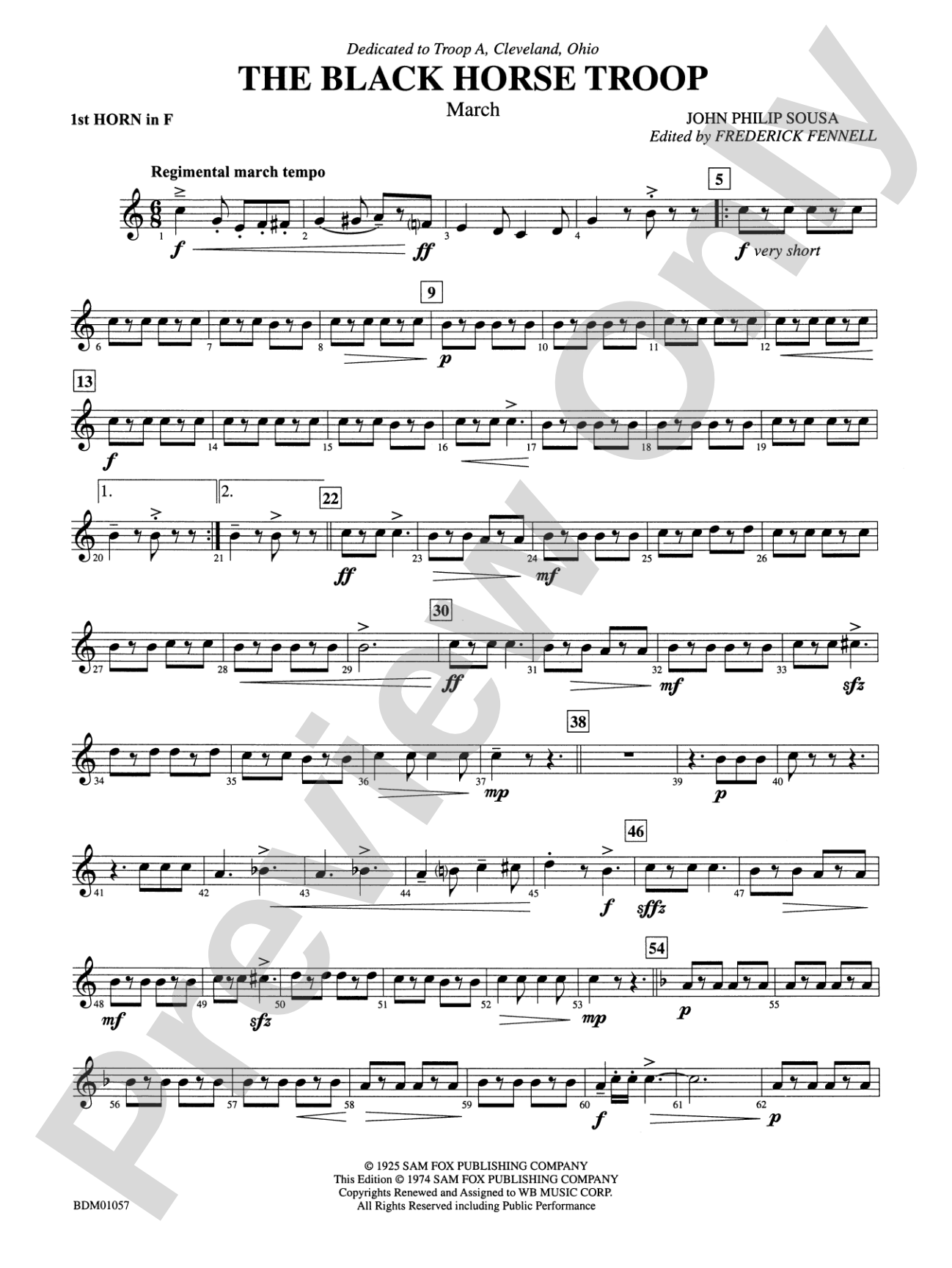 Black Horse Troop: 1st F Horn