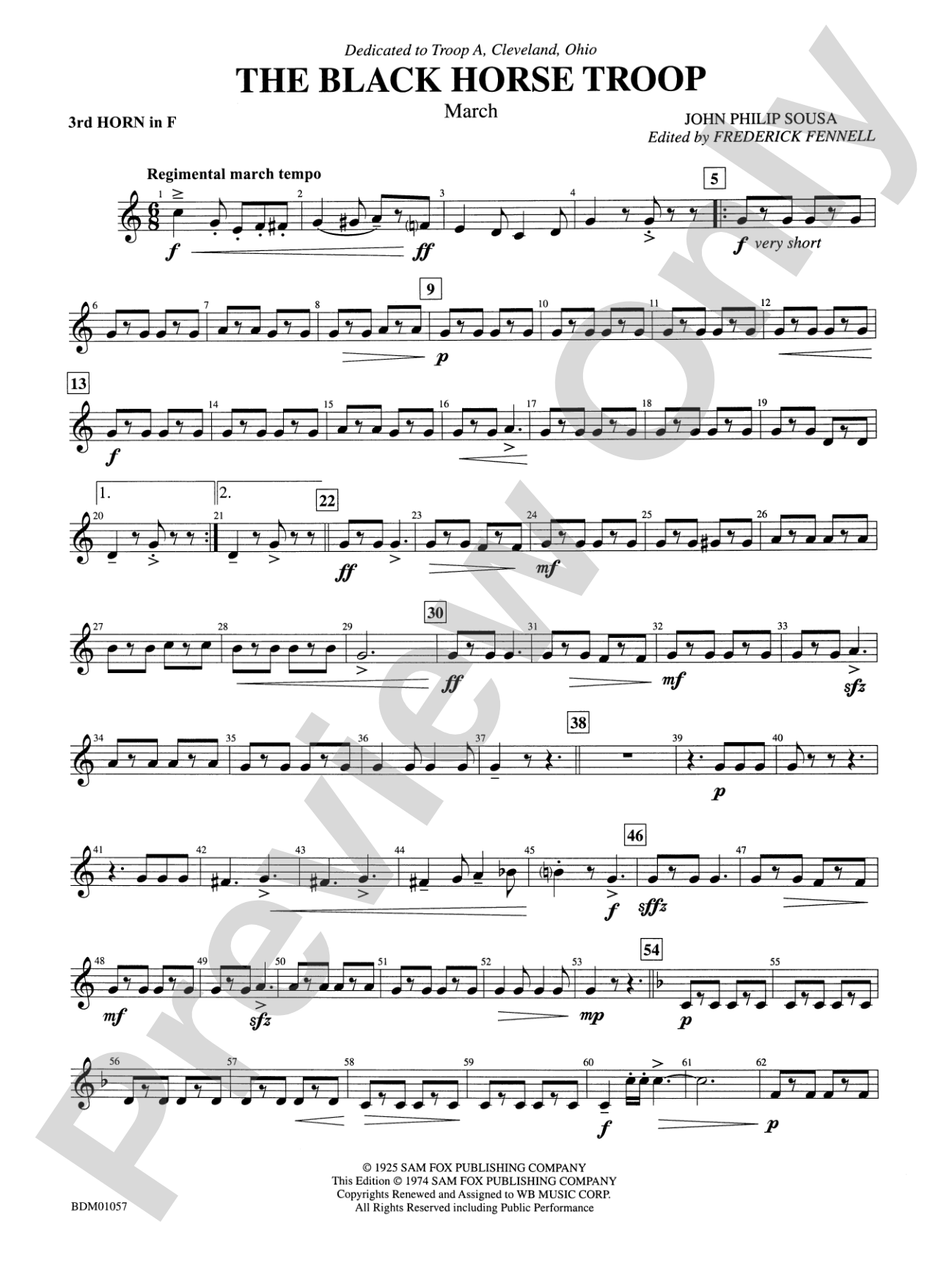 Black Horse Troop: 3rd F Horn