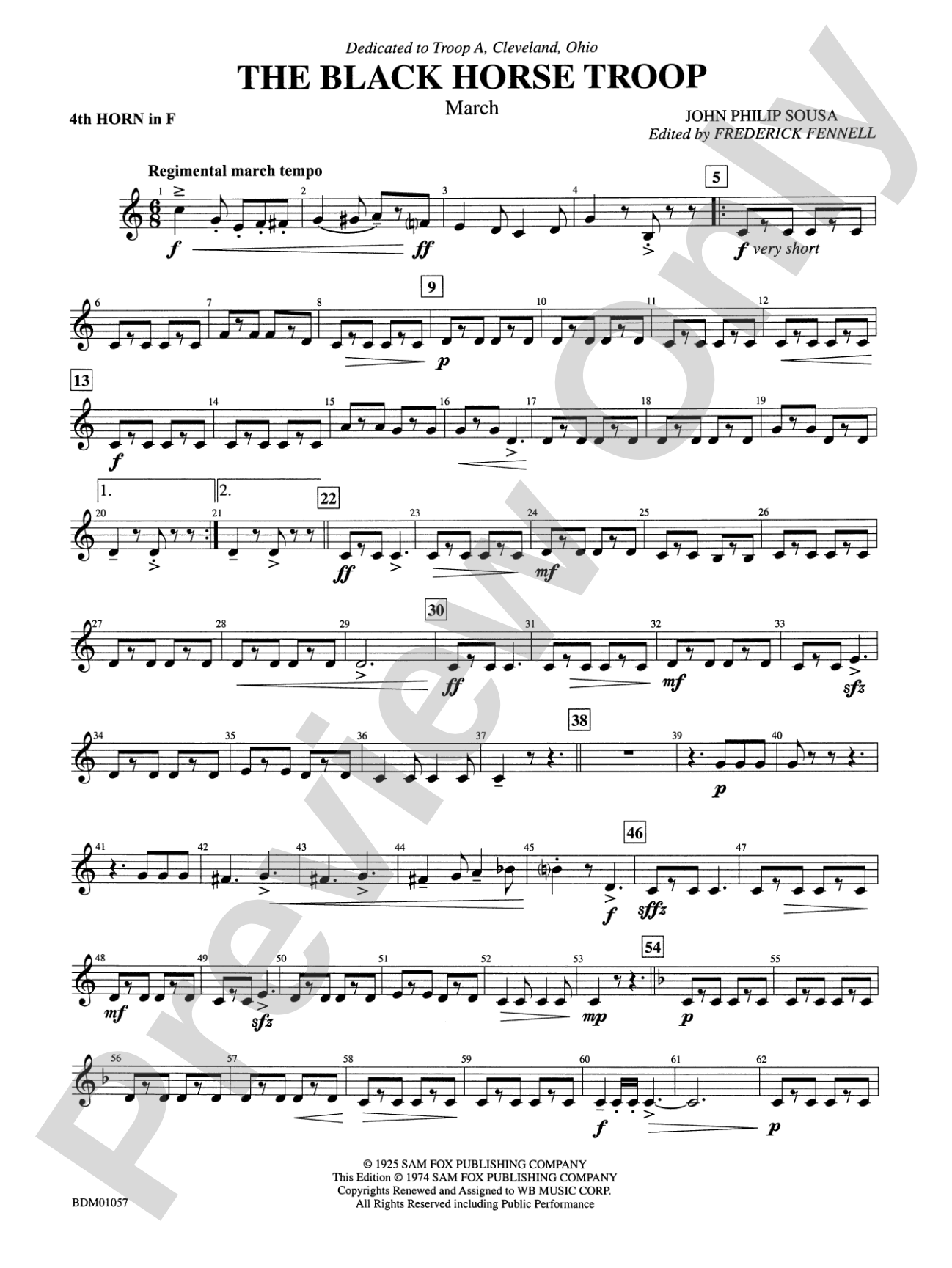 Black Horse Troop: 4th F Horn