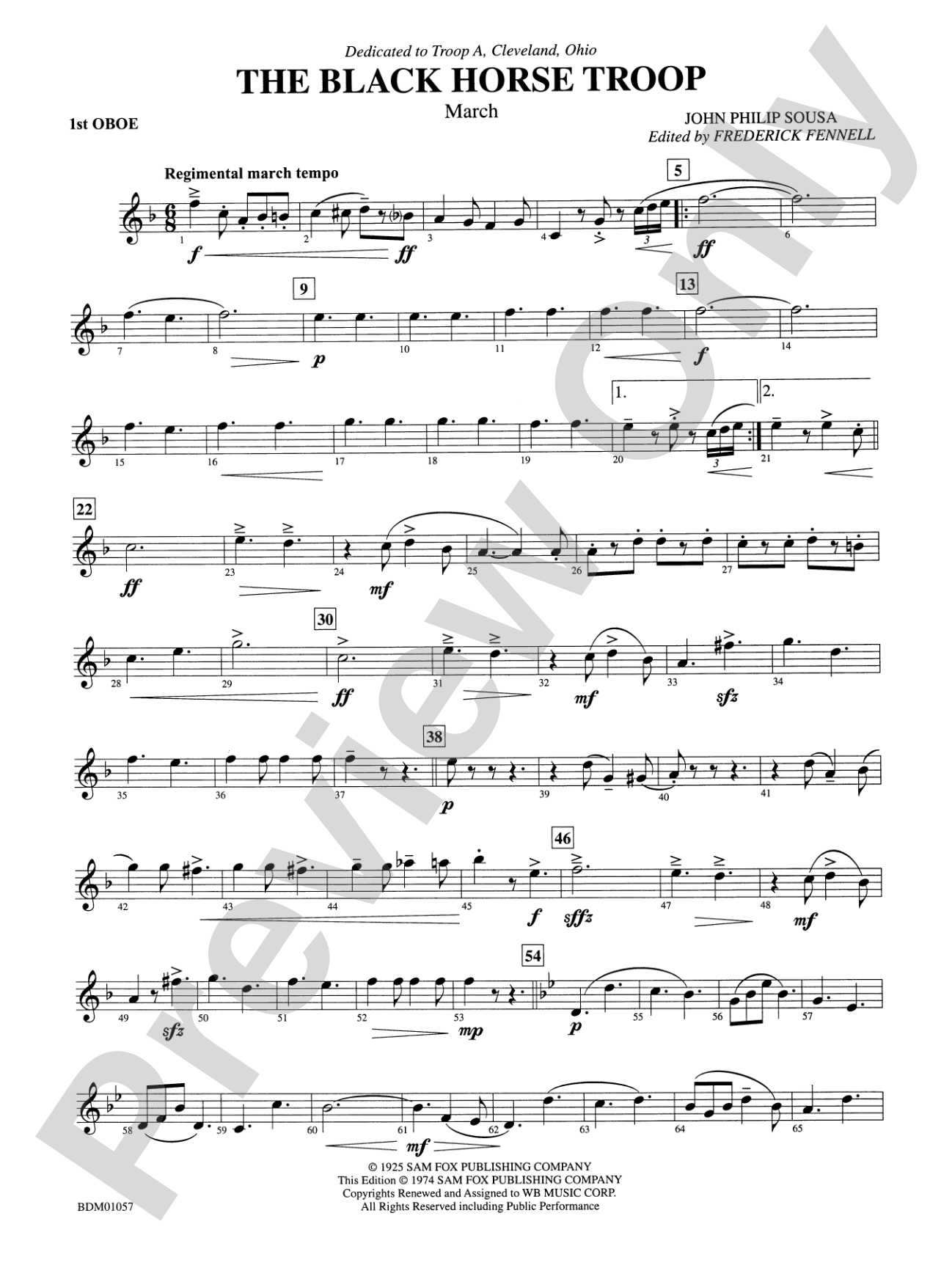Black Horse Troop: Oboe