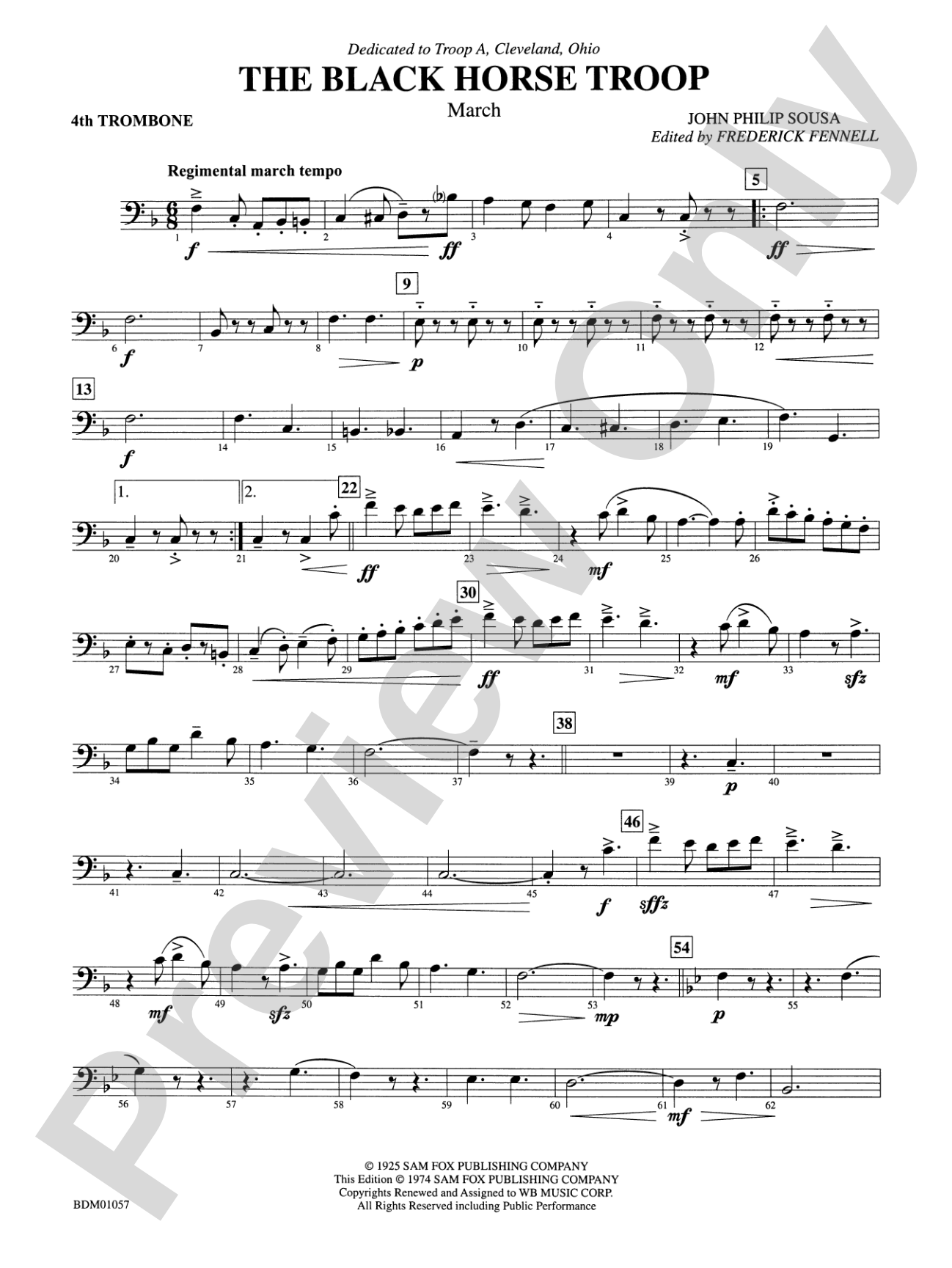 Black Horse Troop: 4th Trombone