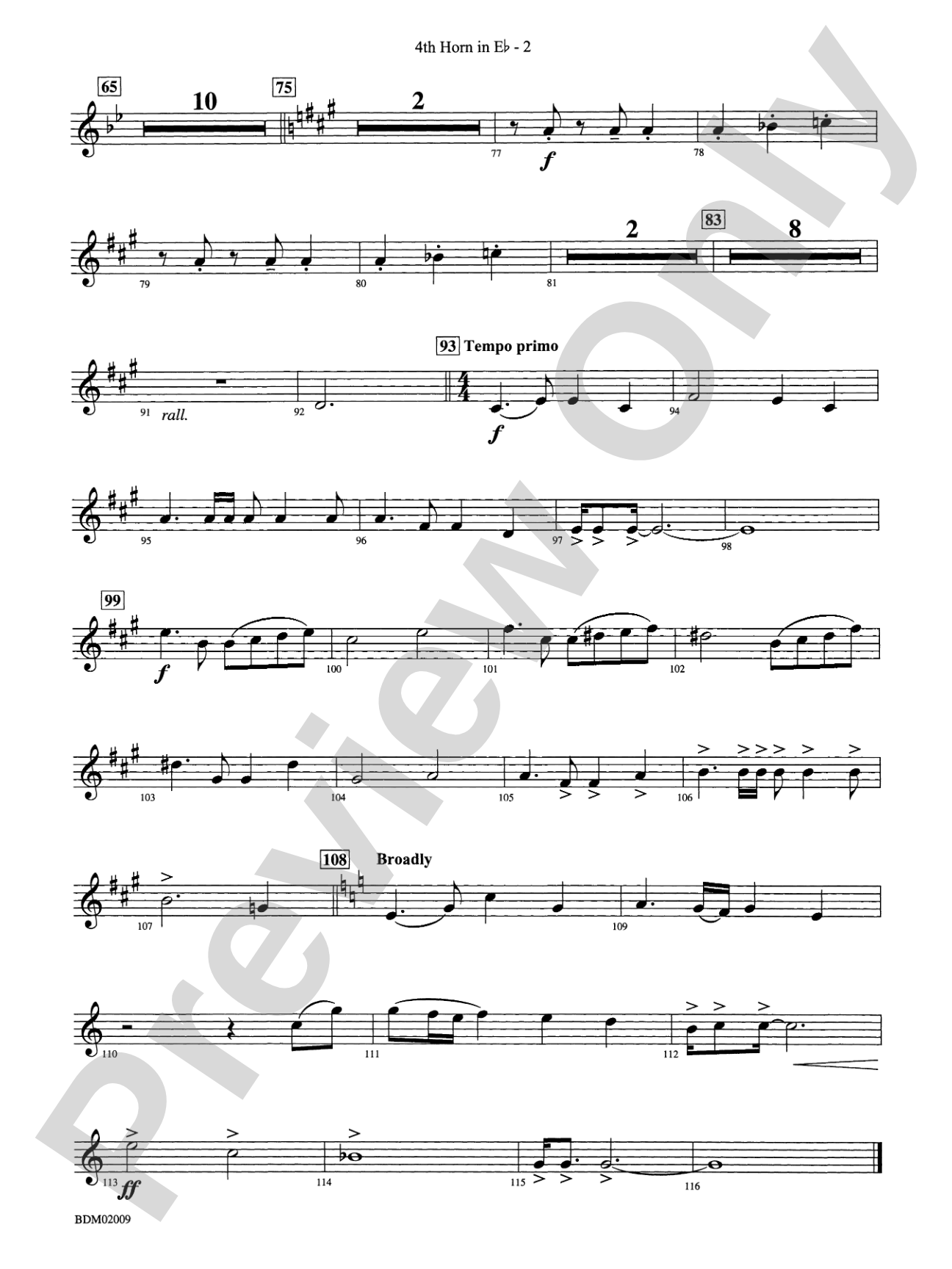 Thine Alabaster Cities Gleam (A Message of Hope for America): (wp) 4th Horn in E-flat