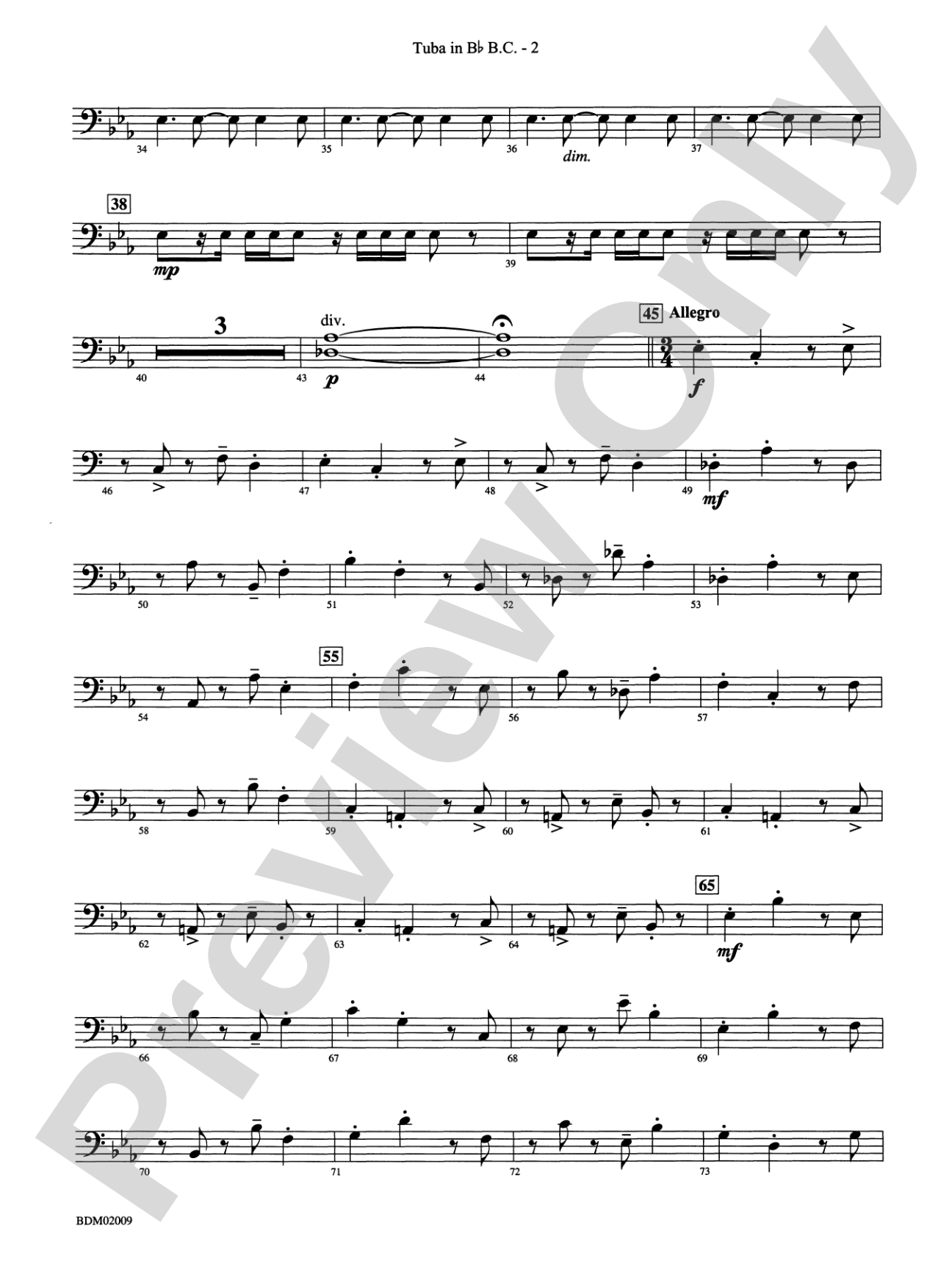 Thine Alabaster Cities Gleam (A Message of Hope for America): (wp) B-flat Tuba B.C.