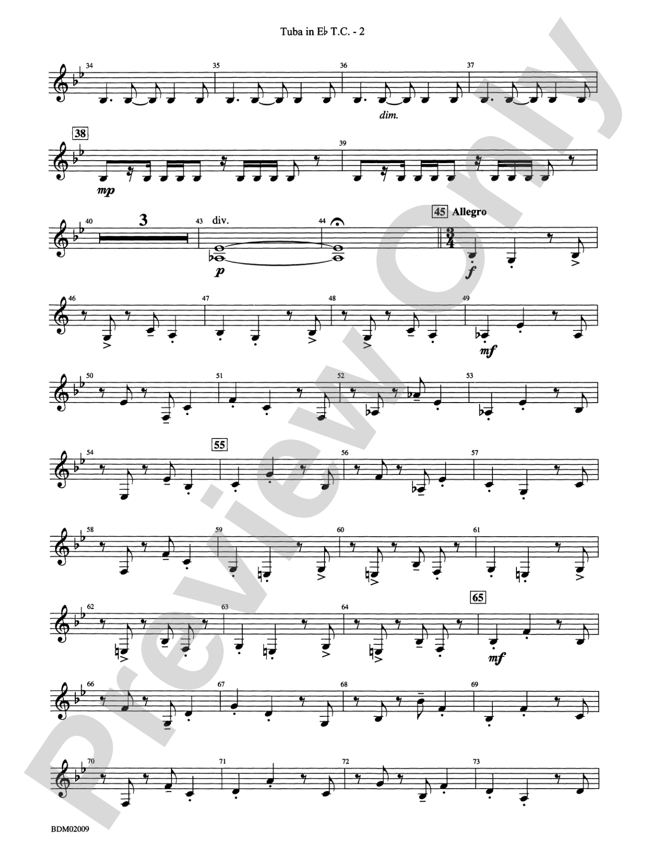 Thine Alabaster Cities Gleam (A Message of Hope for America): (wp) E-flat Tuba T.C.