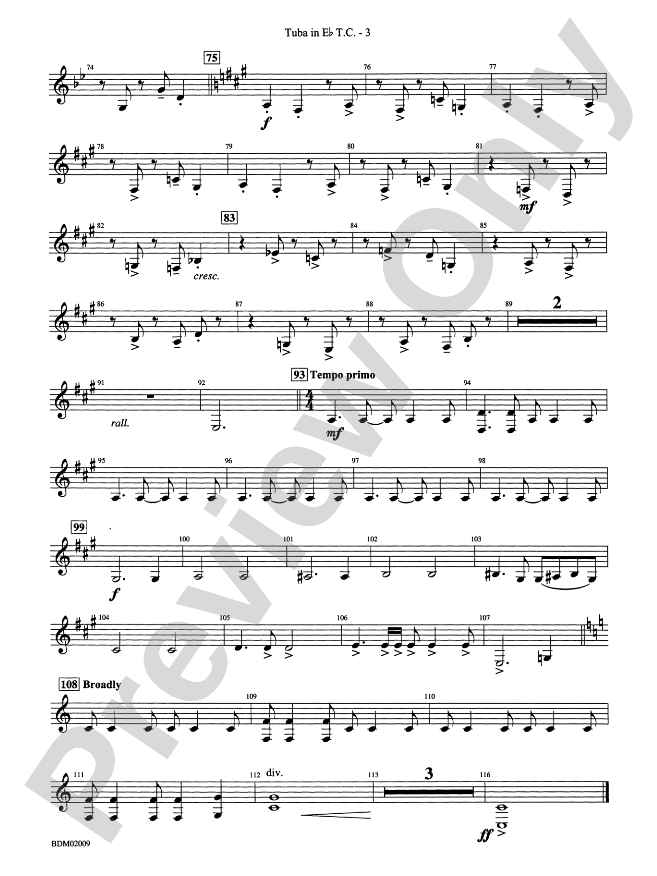 Thine Alabaster Cities Gleam (A Message of Hope for America): (wp) E-flat Tuba T.C.
