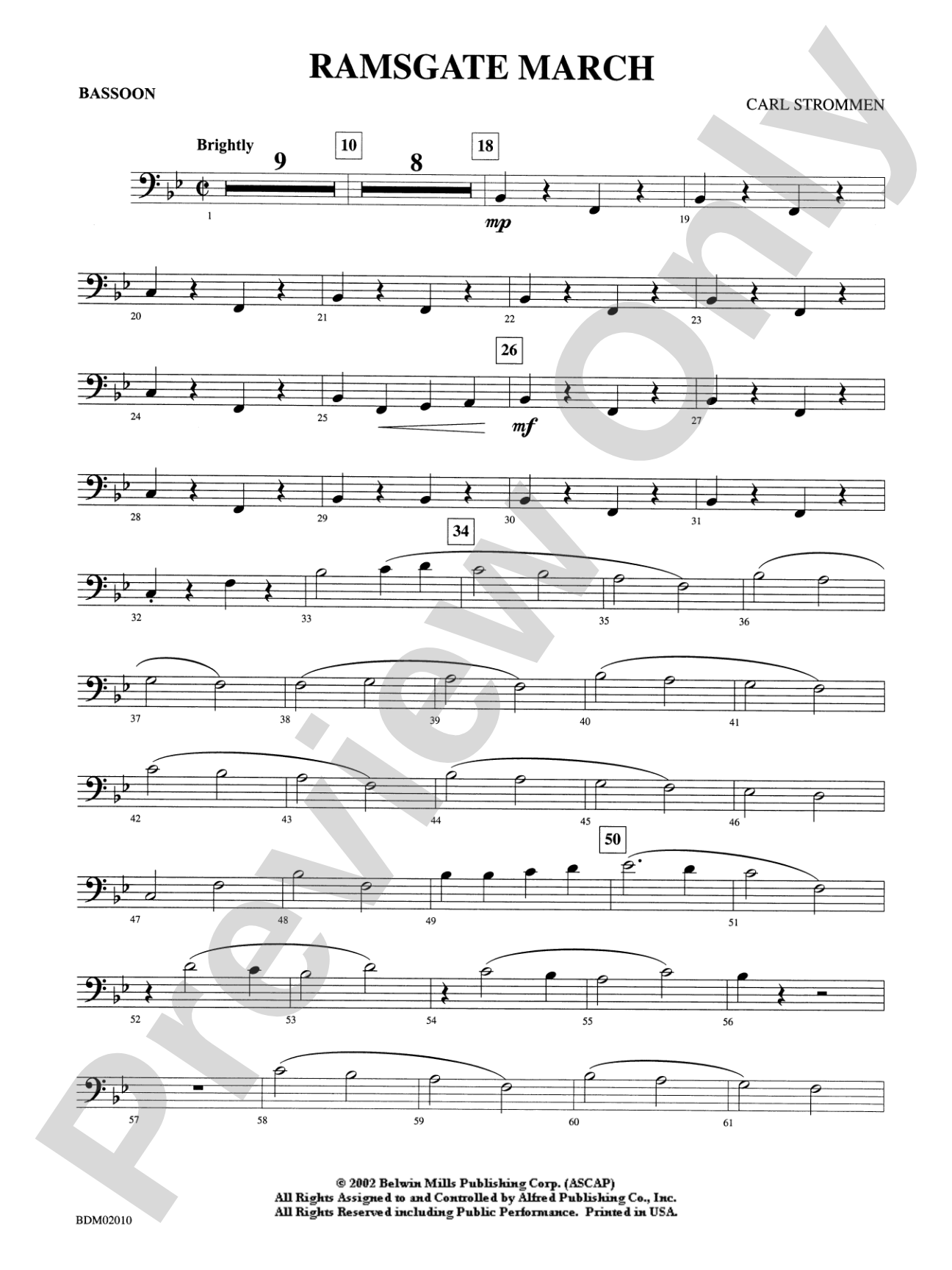 Ramsgate March: Bassoon
