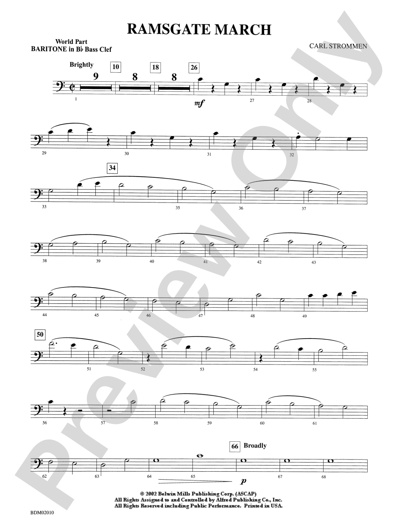 Ramsgate March: WP B-flat Baritone B.C.