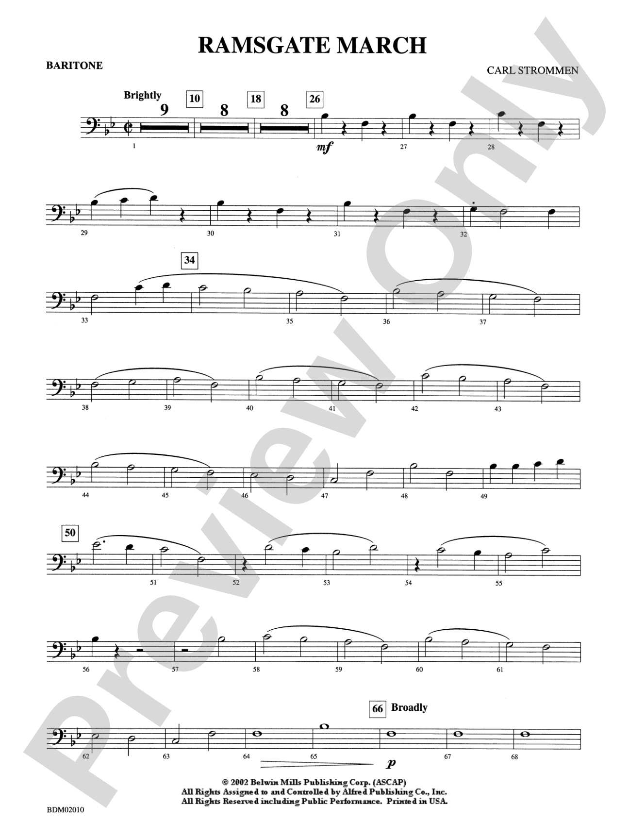 Ramsgate March: Baritone B.C.