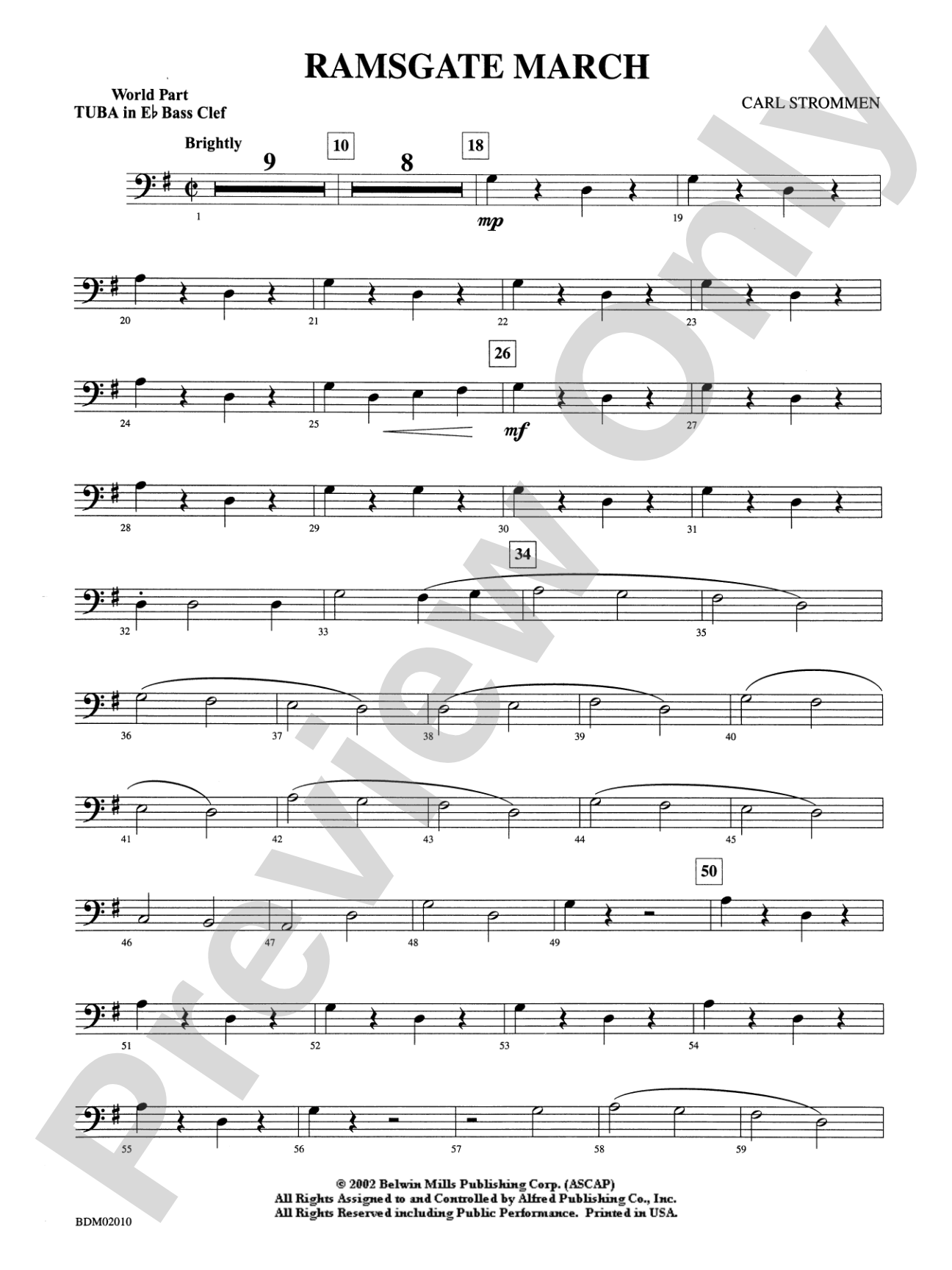 Ramsgate March: WP E-flat Tuba B.C.