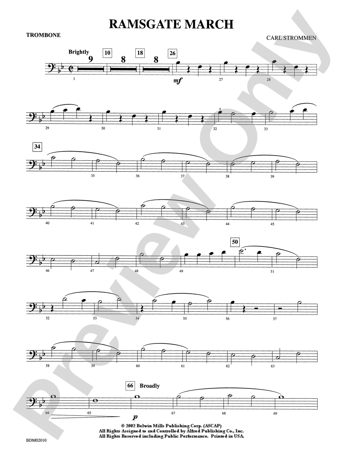 Ramsgate March: 1st Trombone