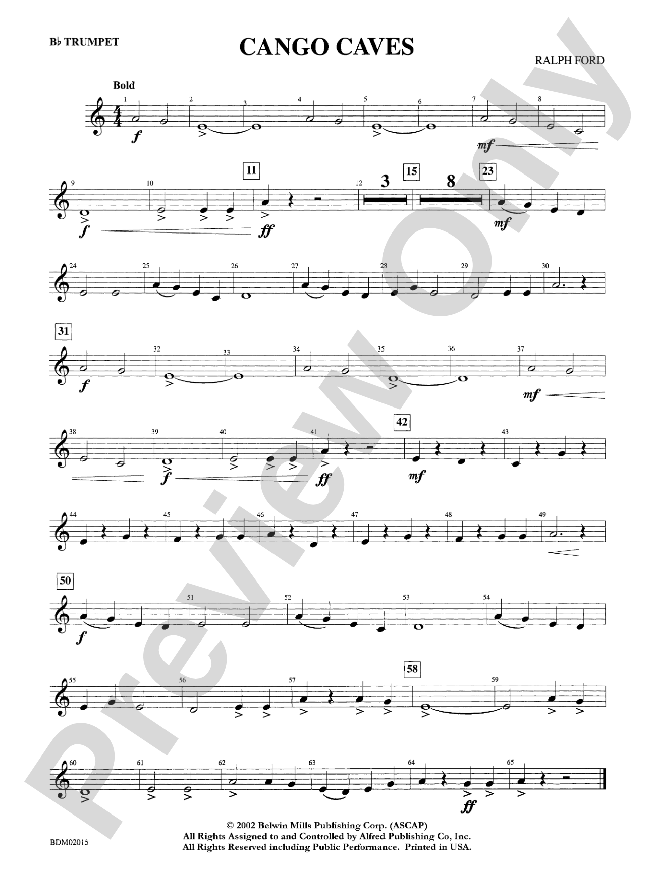 Cango Caves: 1st B-flat Trumpet