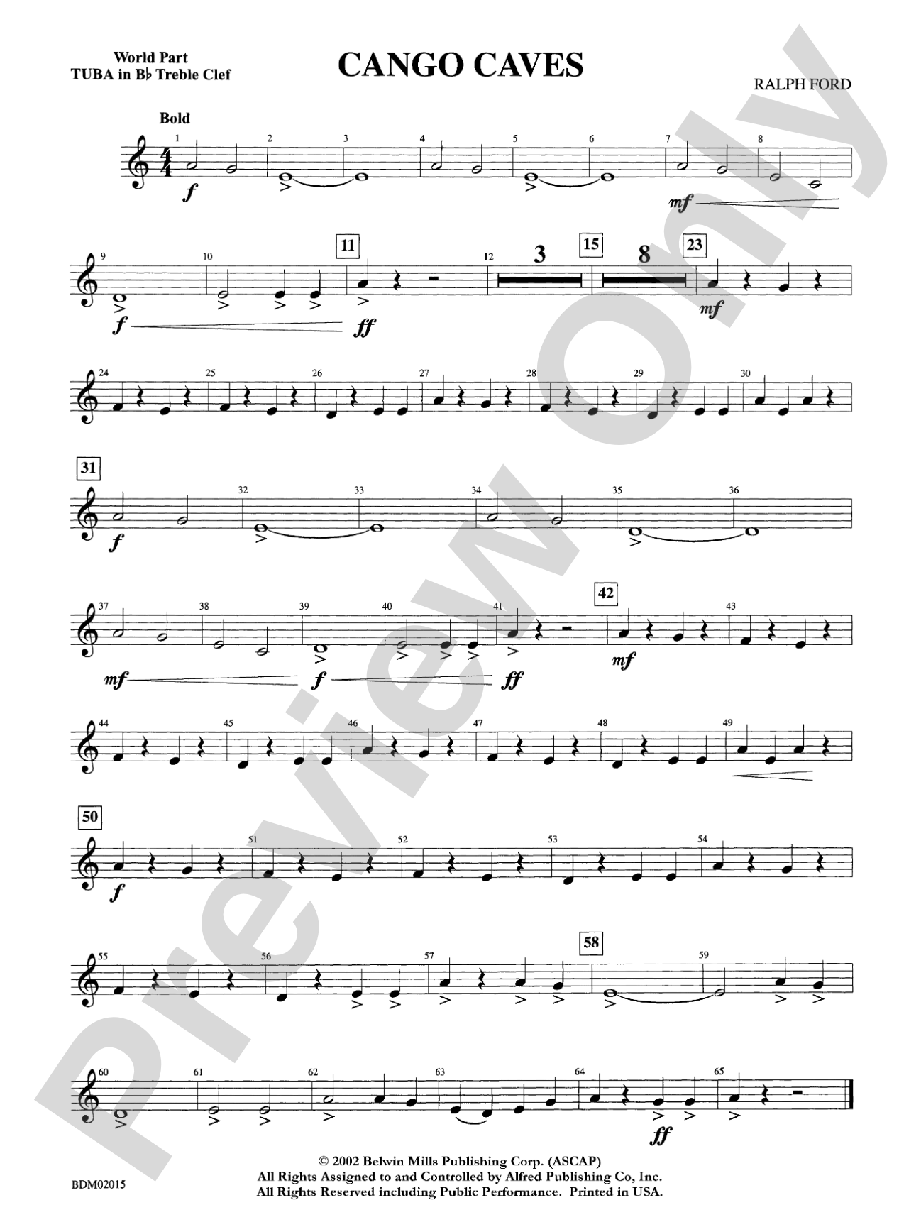 Cango Caves: WP B-flat Tuba T.C.