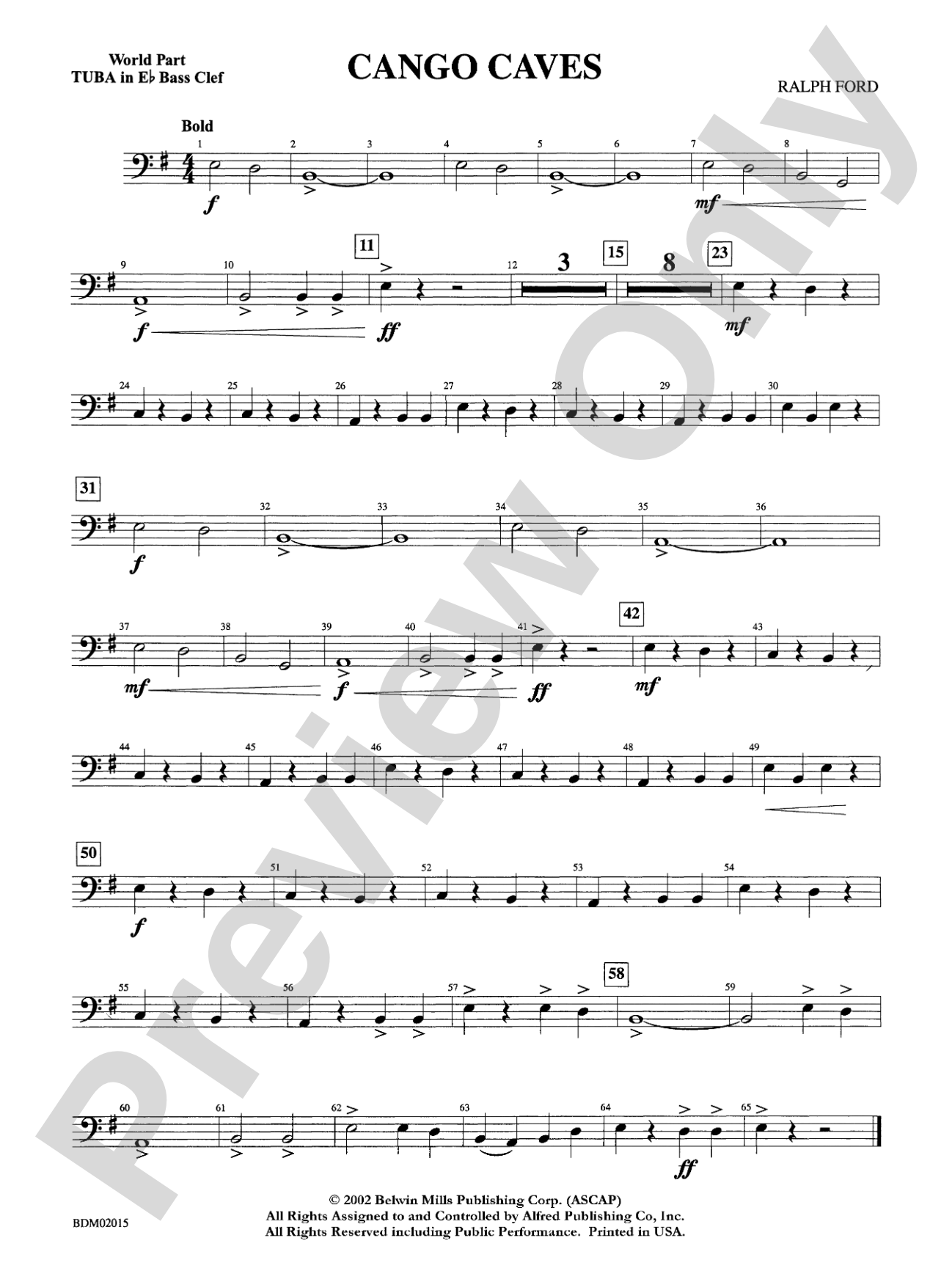 Cango Caves: WP E-flat Tuba B.C.