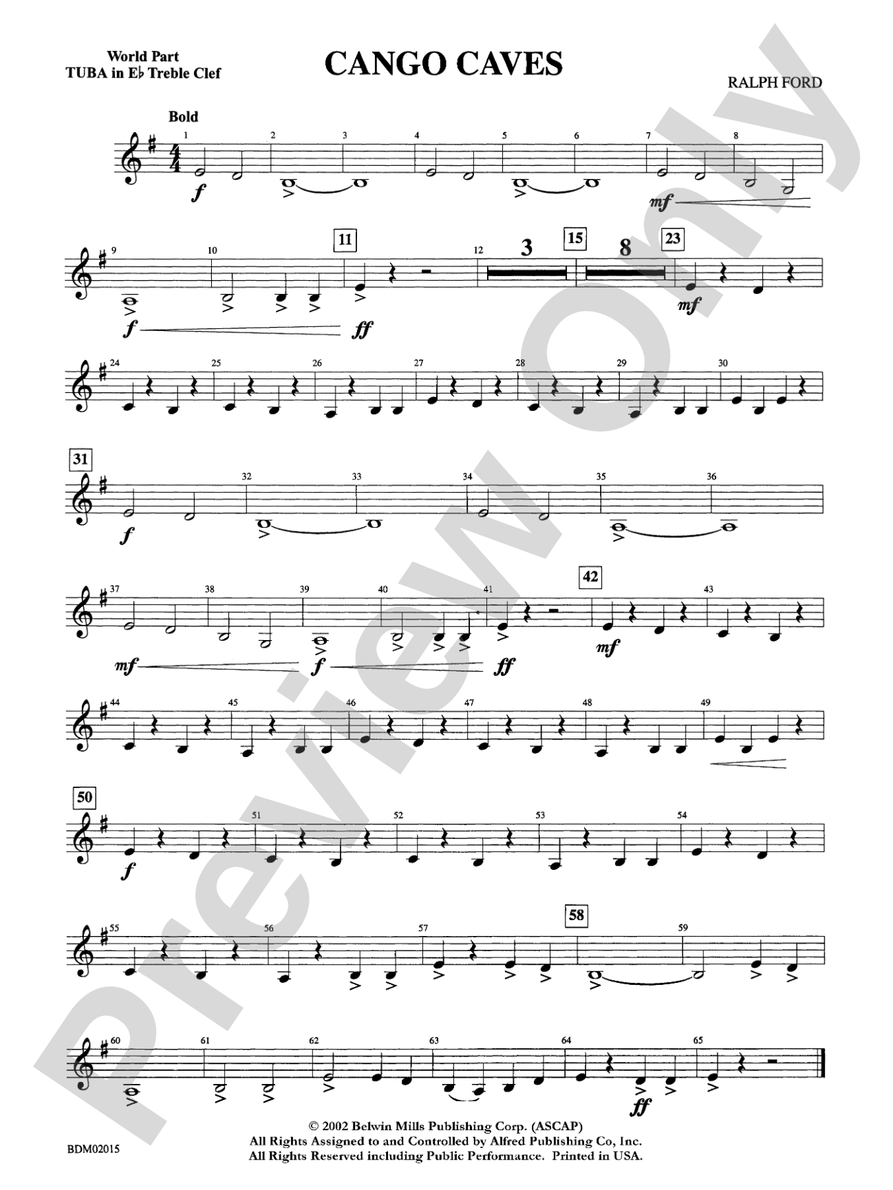 Cango Caves: WP E-flat Tuba T.C.