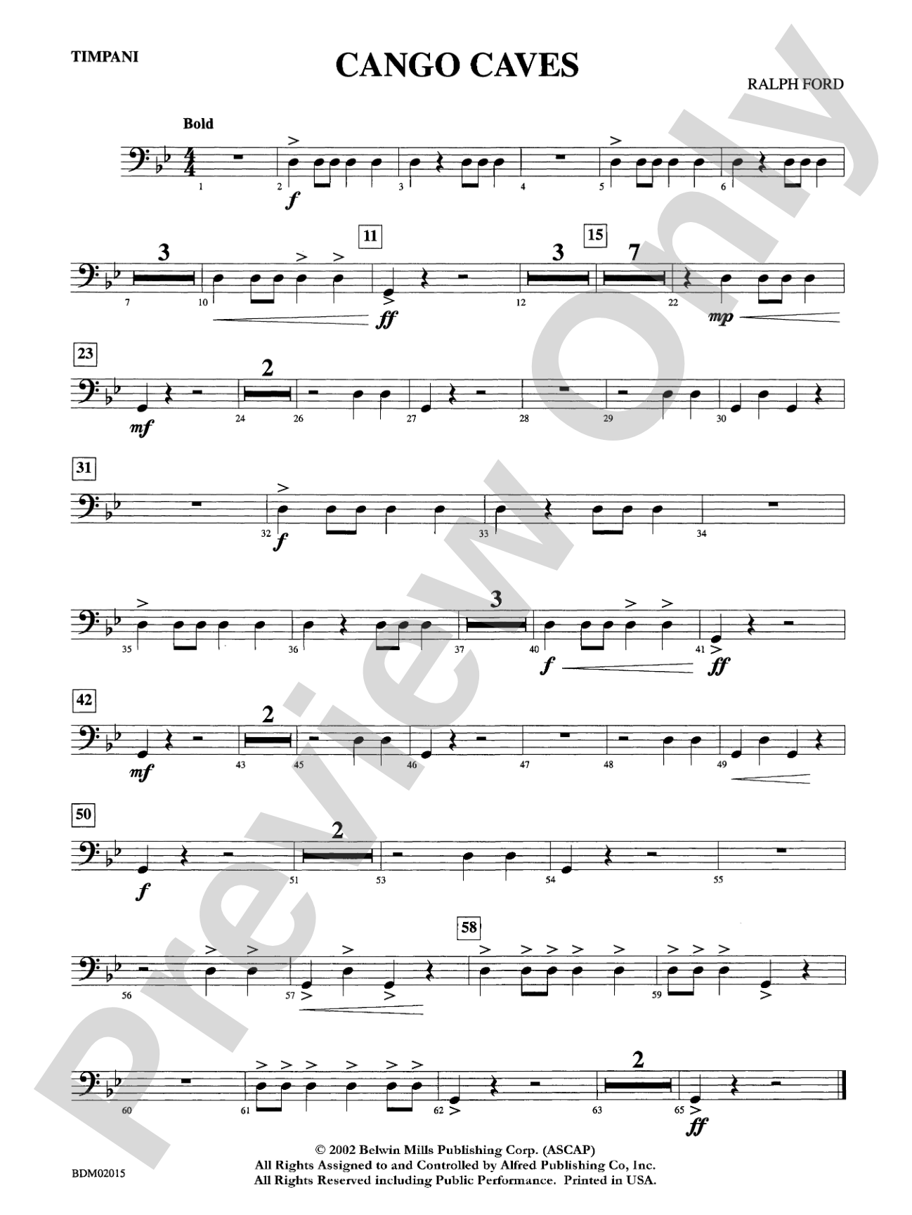 Cango Caves: Timpani