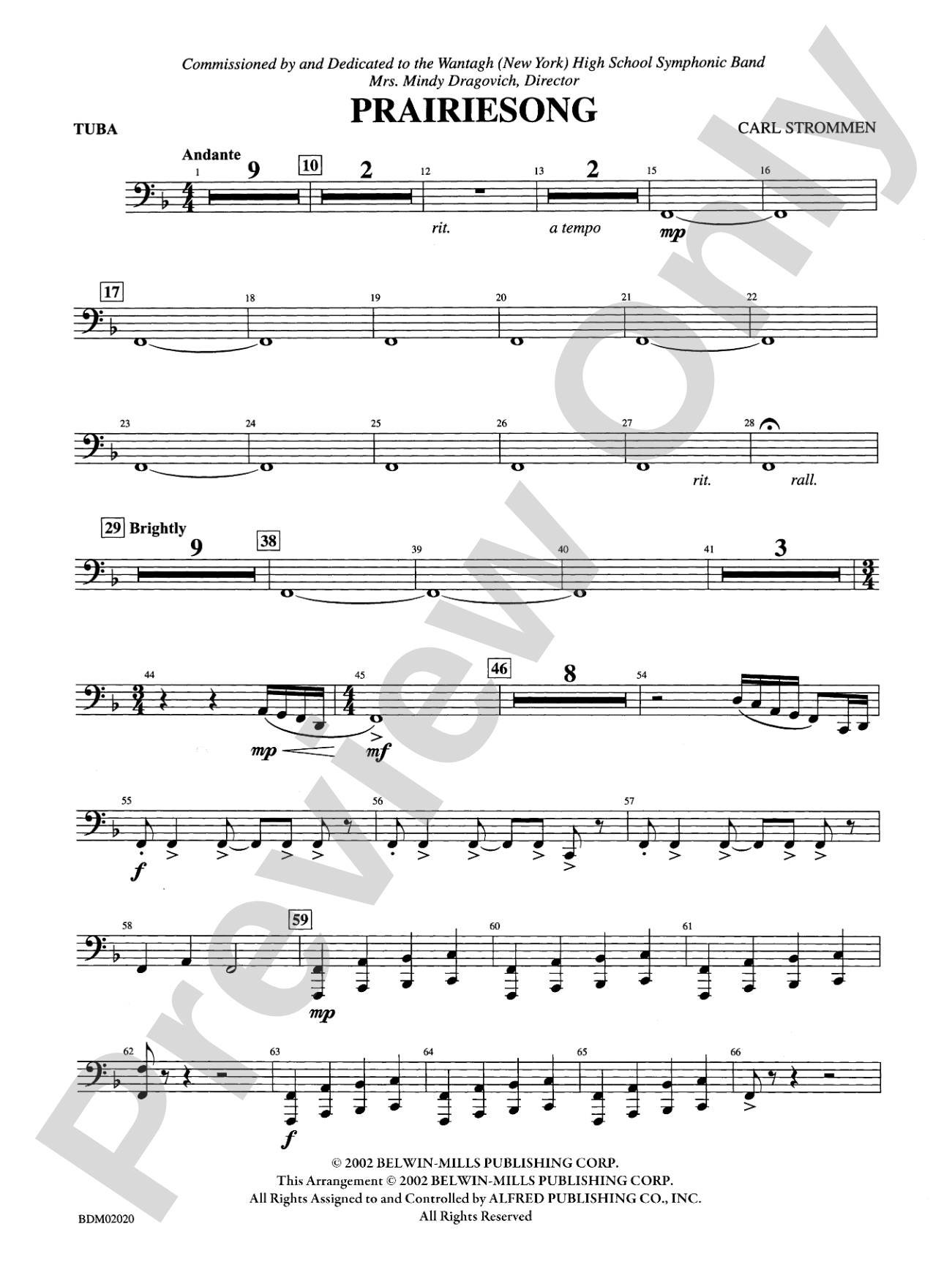 Prairiesong: Tuba