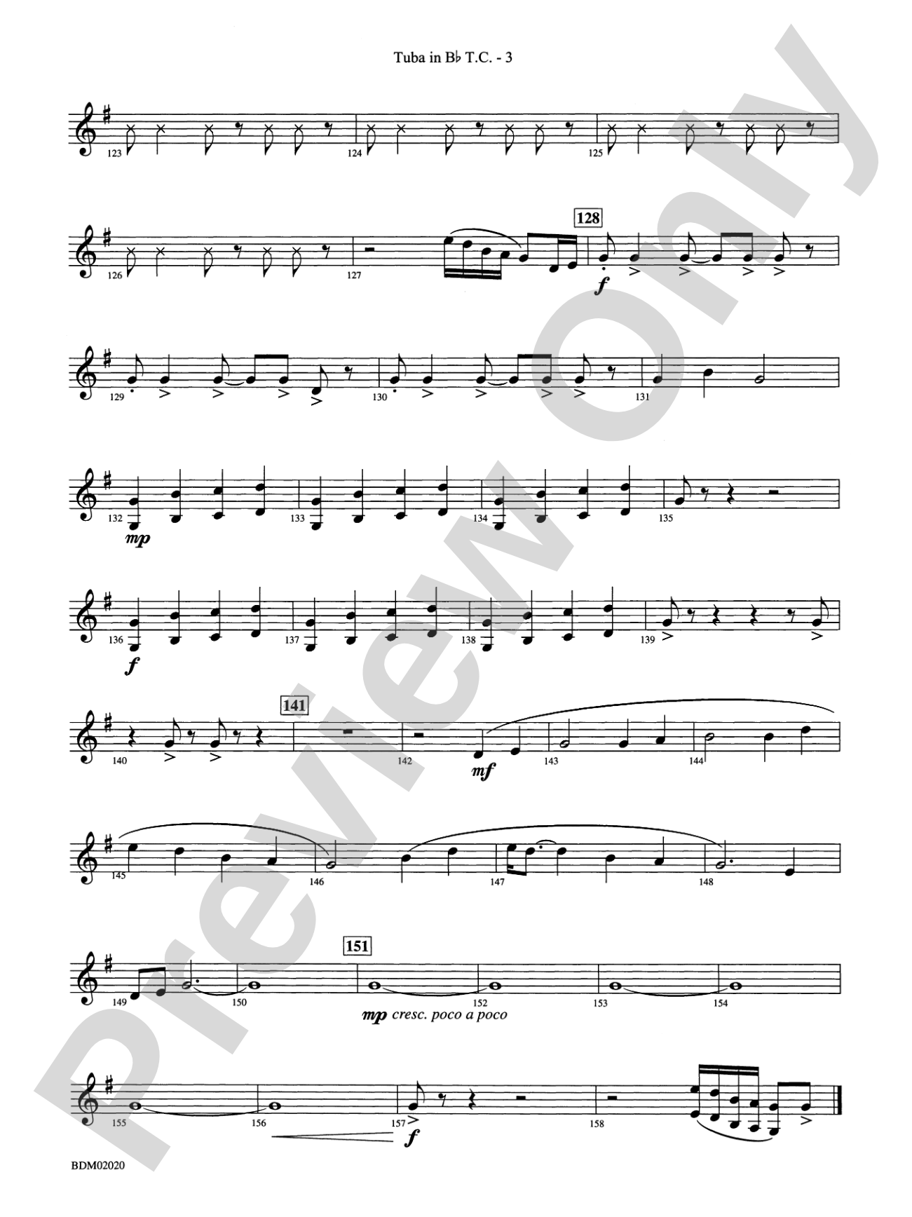 Prairiesong: (wp) B-flat Tuba T.C.
