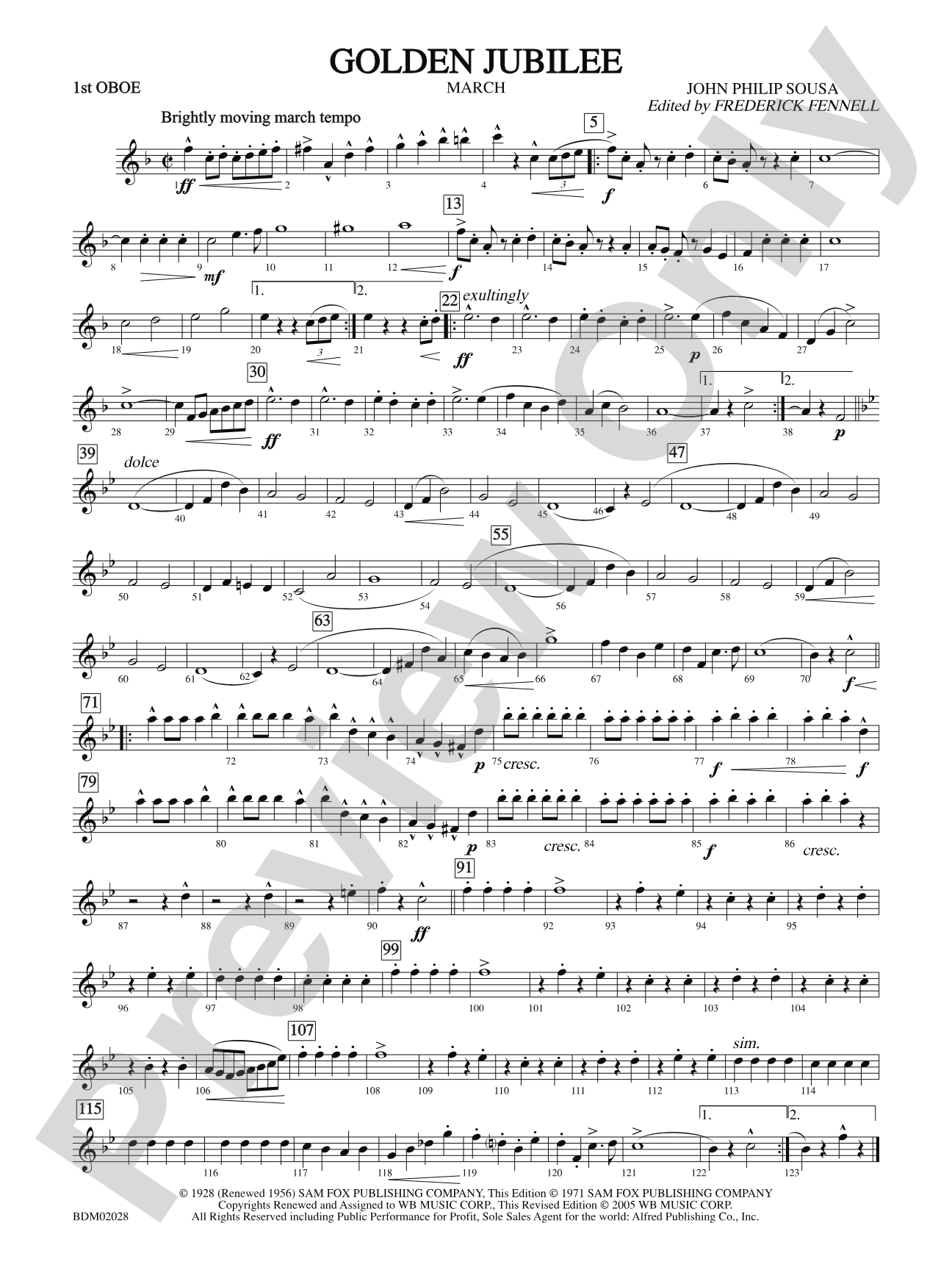 Golden Jubilee: Oboe