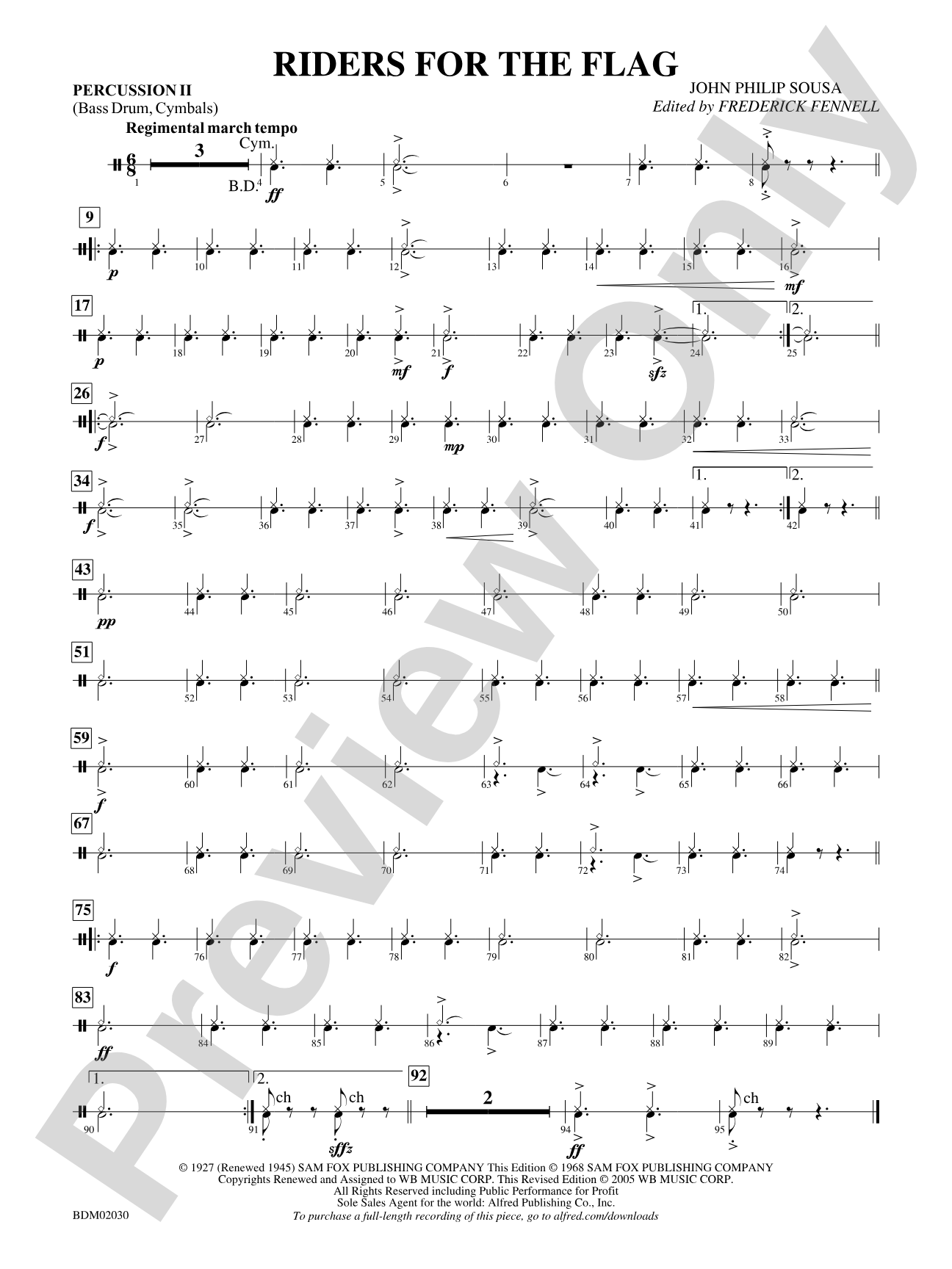 Riders for the Flag: 2nd Percussion