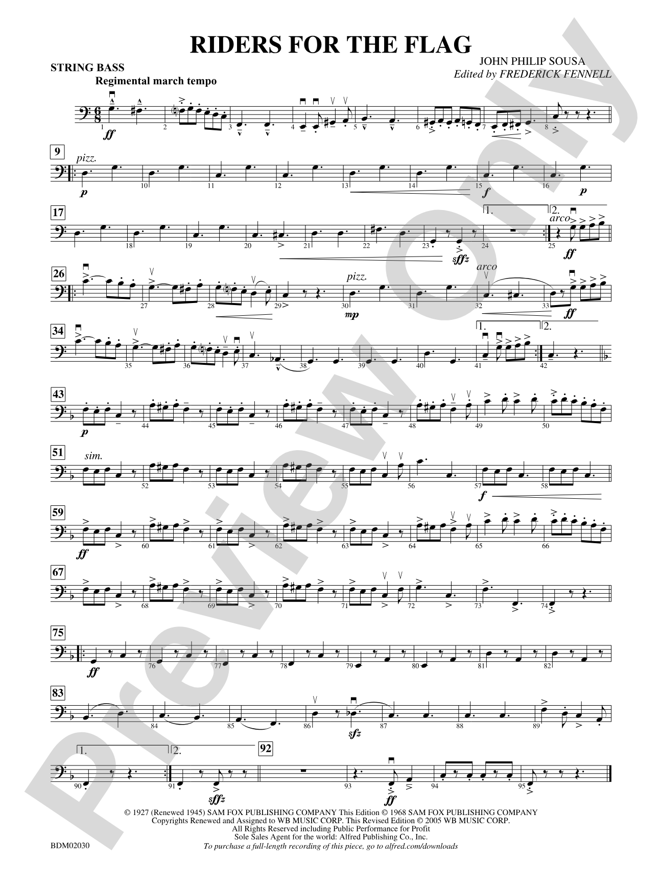 Riders for the Flag: String Bass