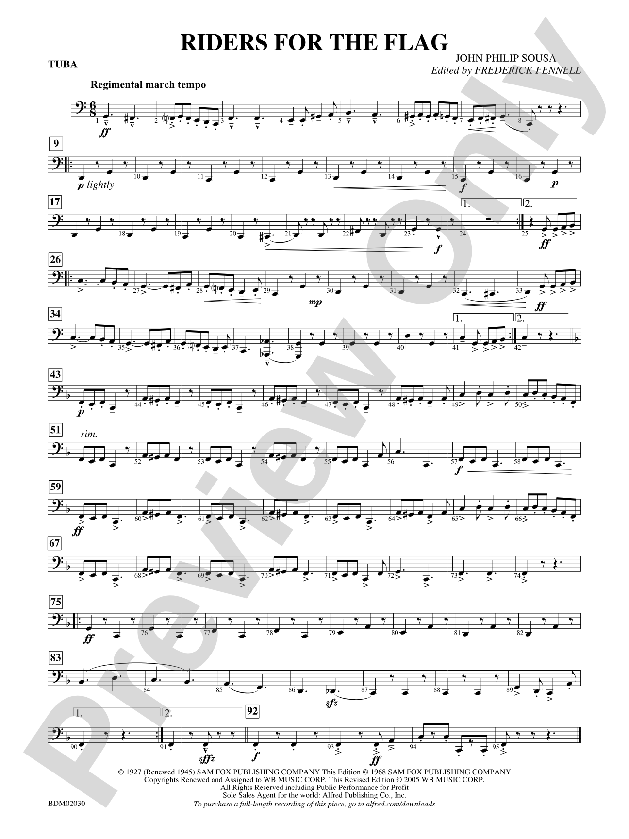 Riders for the Flag: Tuba