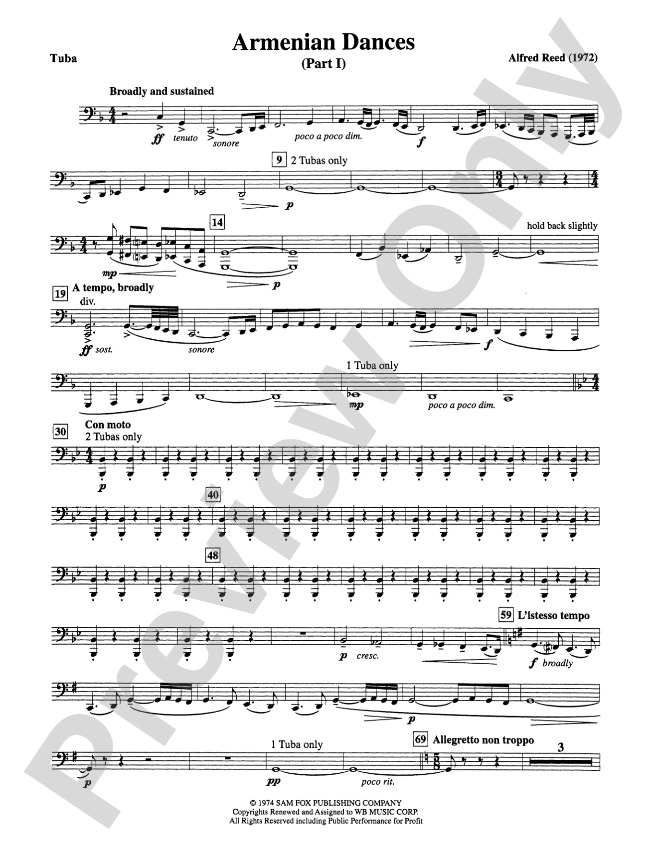 Armenian Dances, Part I: Tuba