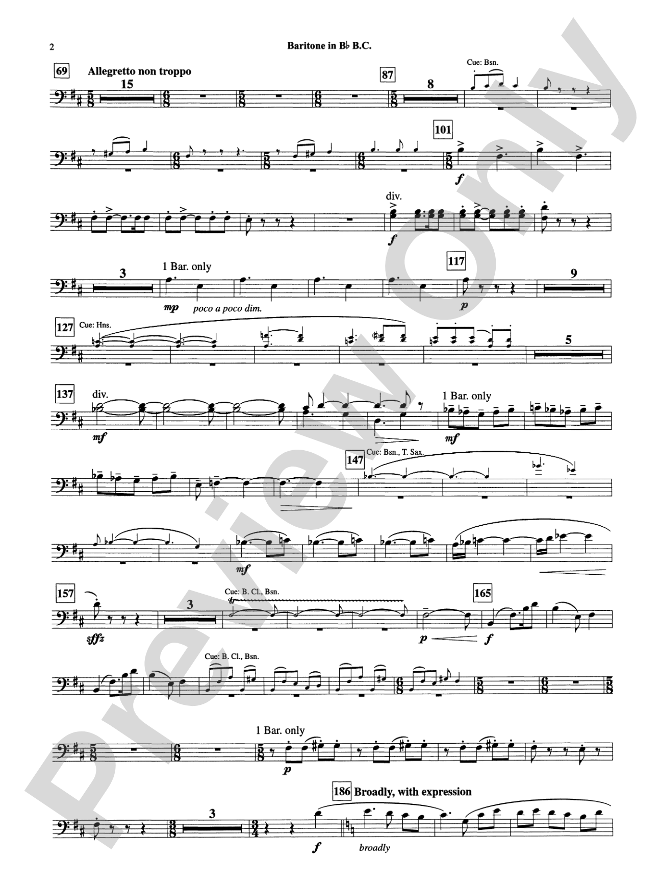 Armenian Dances, Part I: (wp) B-flat Baritone B.C.