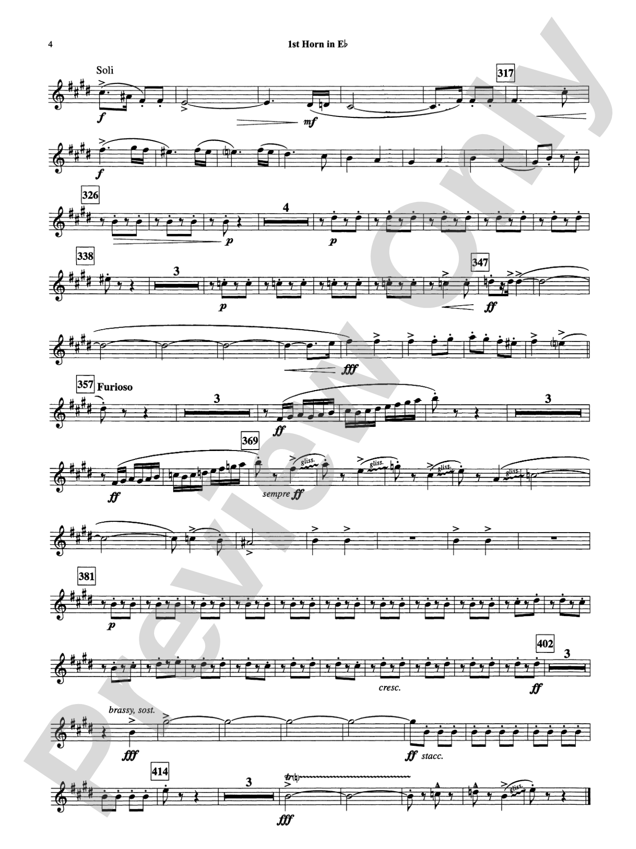 Armenian Dances, Part I: (wp) 1st Horn in E-flat