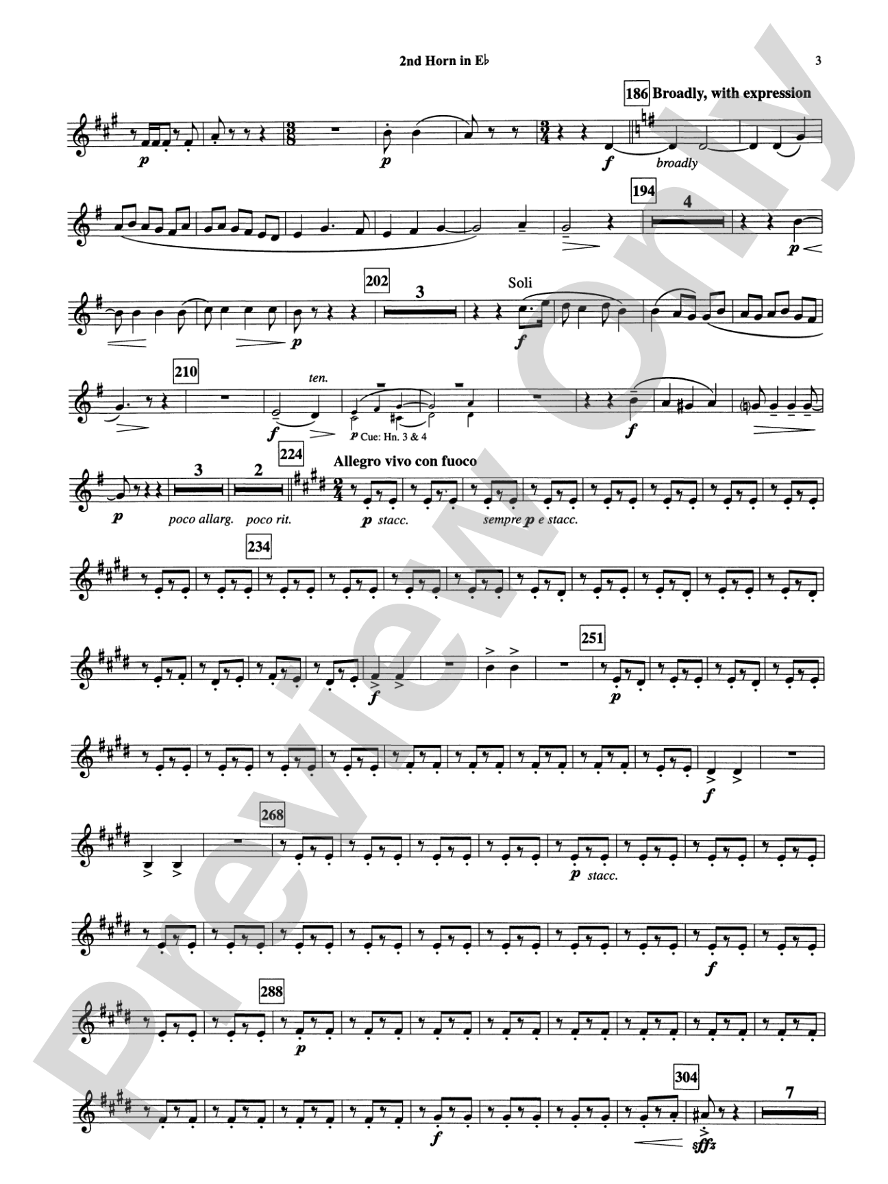 Armenian Dances, Part I: (wp) 2nd Horn in E-flat