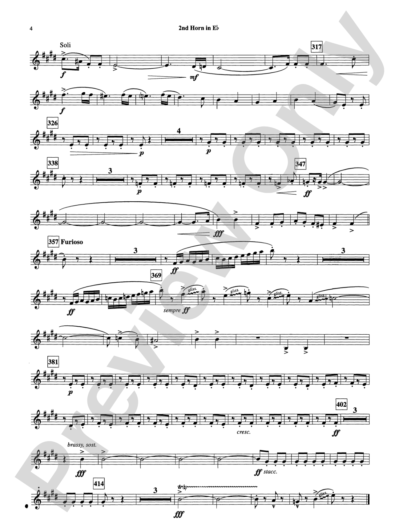 Armenian Dances, Part I: (wp) 2nd Horn in E-flat