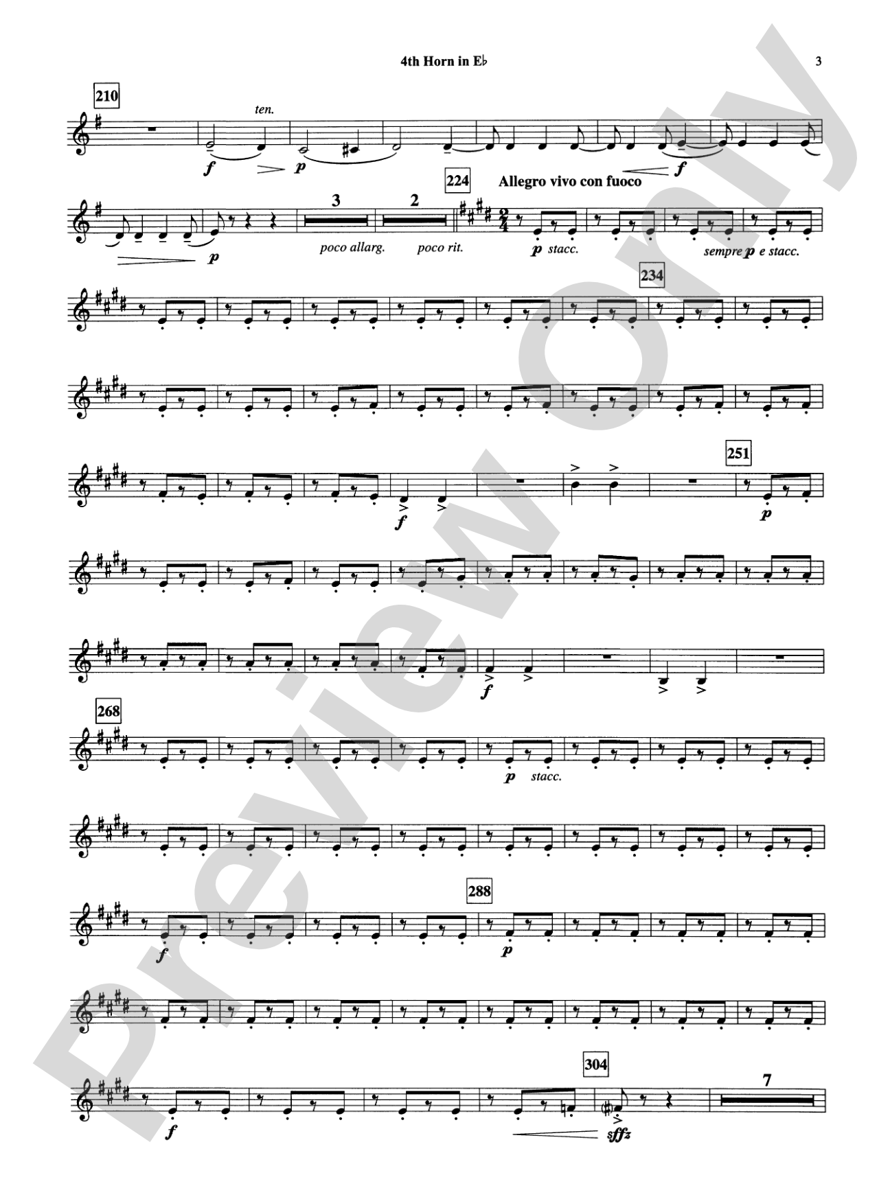 Armenian Dances, Part I: (wp) 4th Horn in E-flat