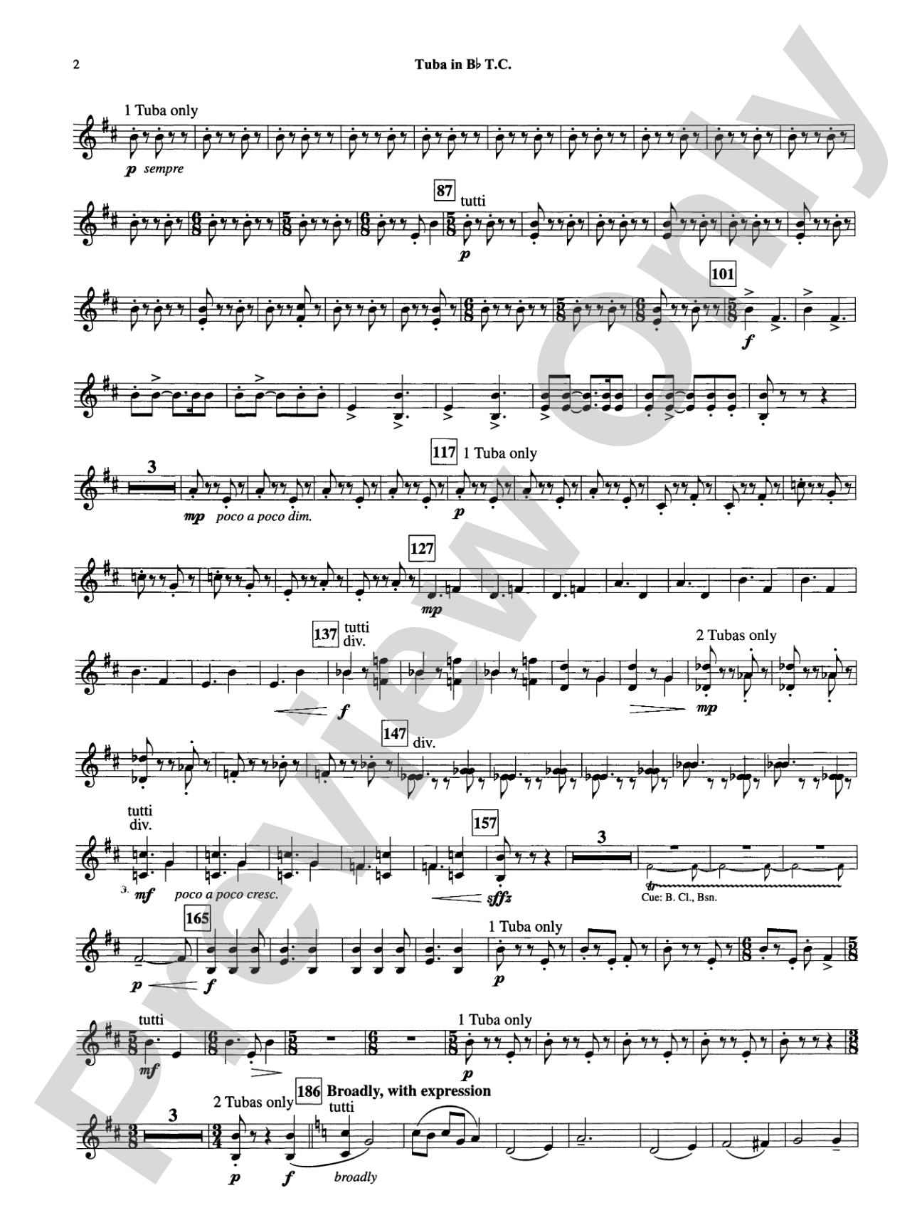Armenian Dances, Part I: (wp) B-flat Tuba T.C.