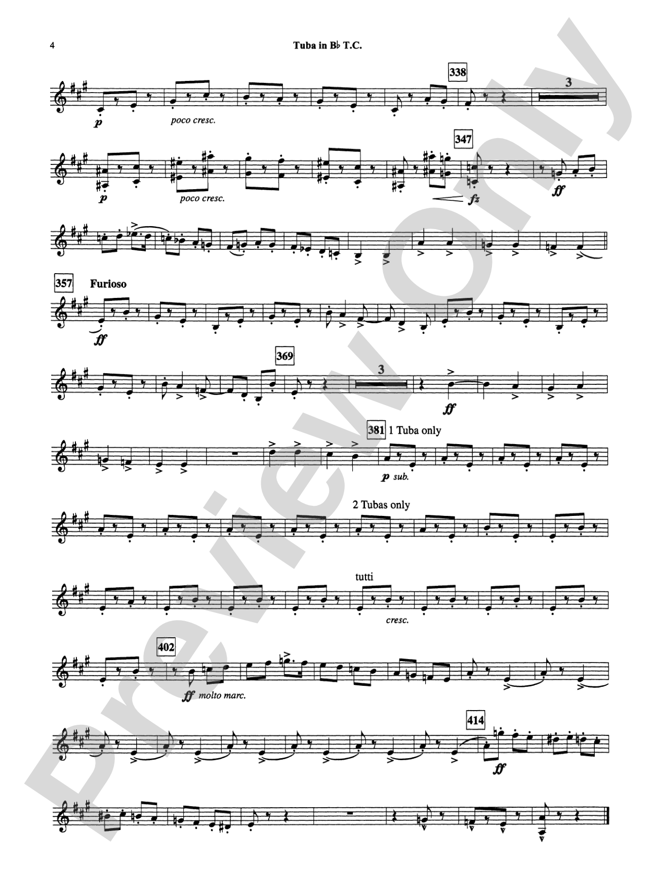 Armenian Dances, Part I: (wp) B-flat Tuba T.C.