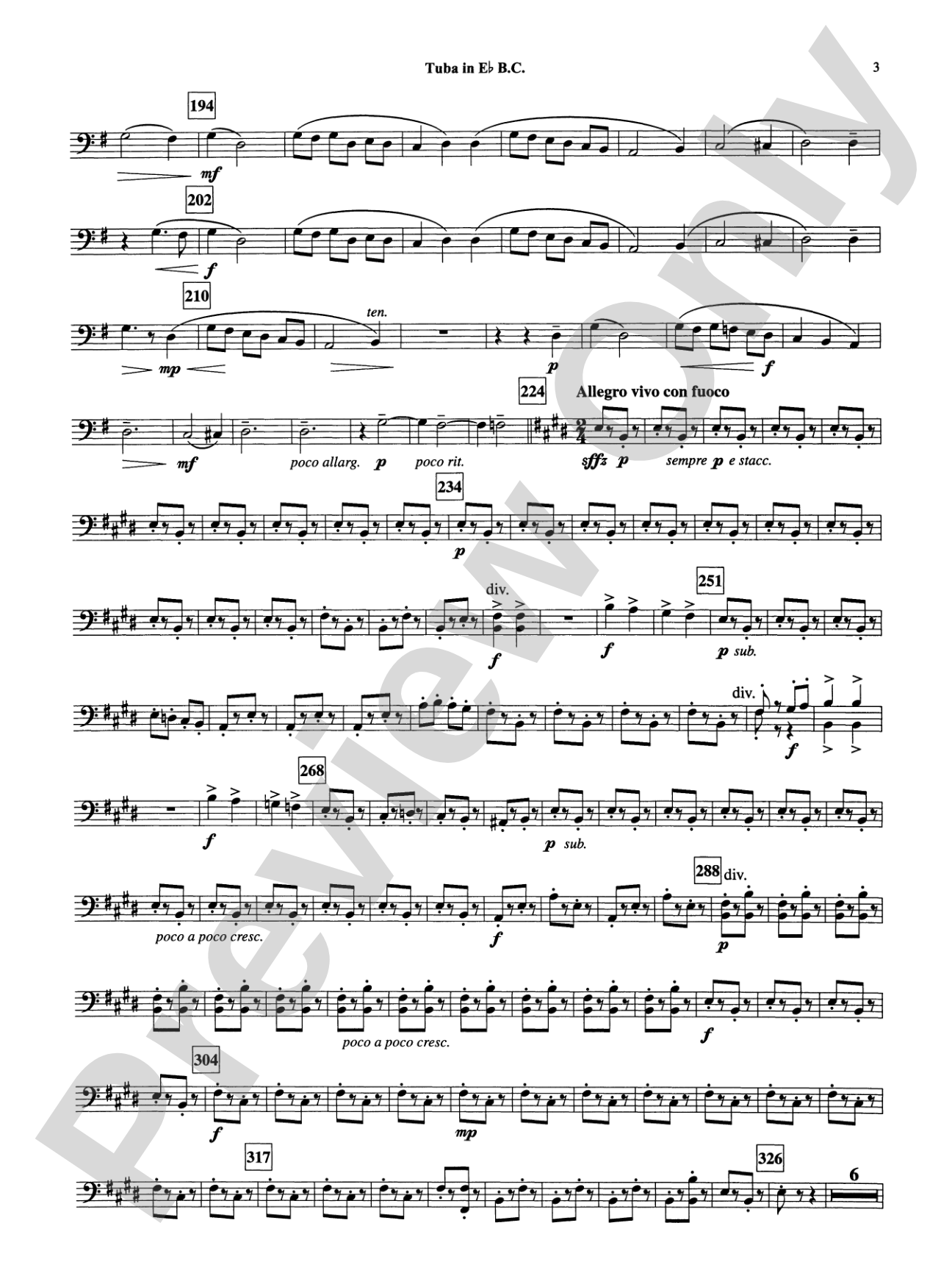 Armenian Dances, Part I: (wp) E-flat Tuba B.C.