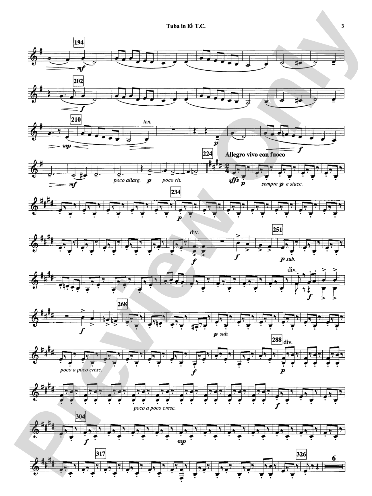 Armenian Dances, Part I: (wp) E-flat Tuba T.C.