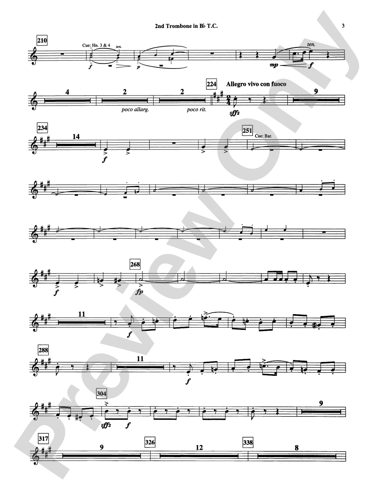 Armenian Dances, Part I: (wp) 2nd B-flat Trombone T.C.