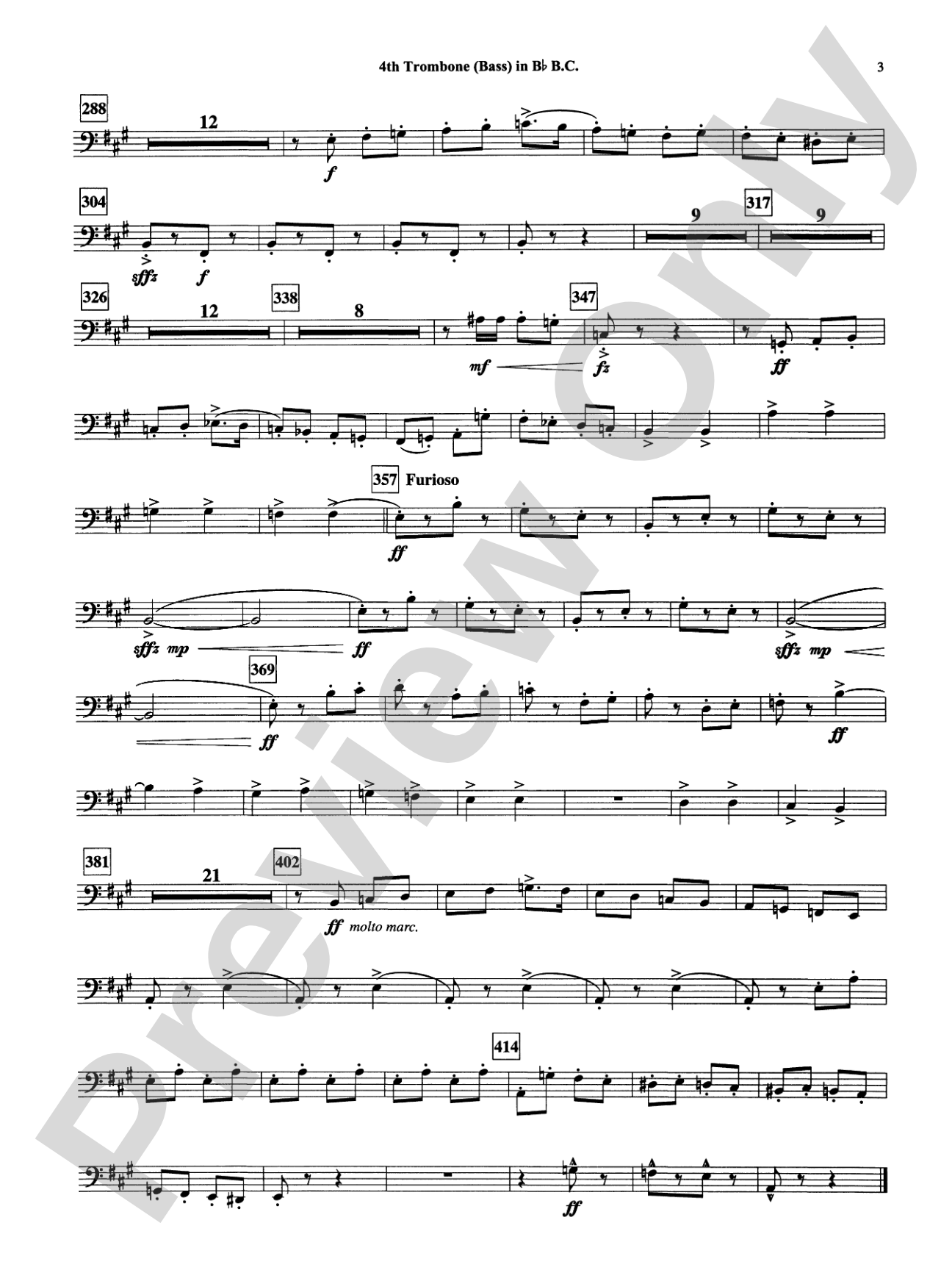 Armenian Dances, Part I: (wp) Bb Trombone B.C. 4